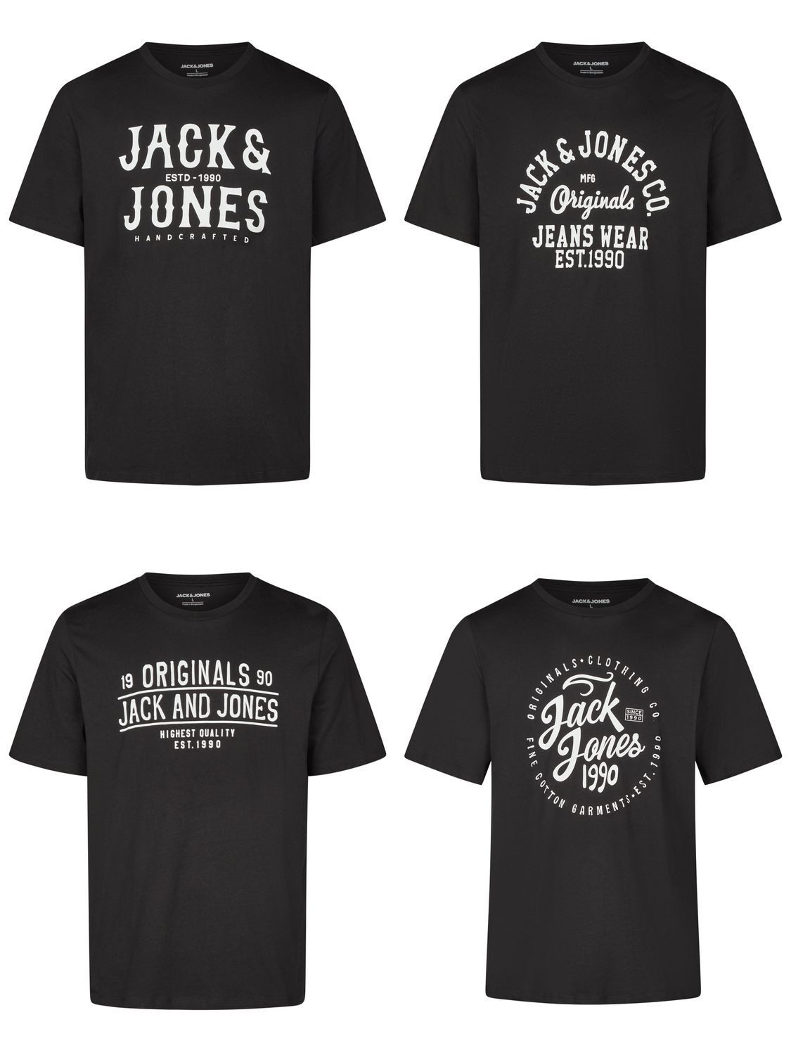 T-Shirt Herren Logoprintshirt JJLINO Regualar Fit
