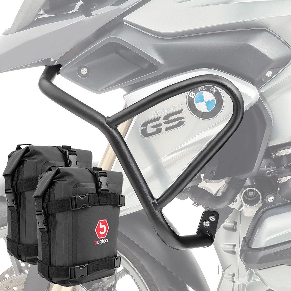 Motoguard Motor-Schutzhülle Set Verkleidungsschutzbügel + Taschen für BMW R 1200 GS 13-16