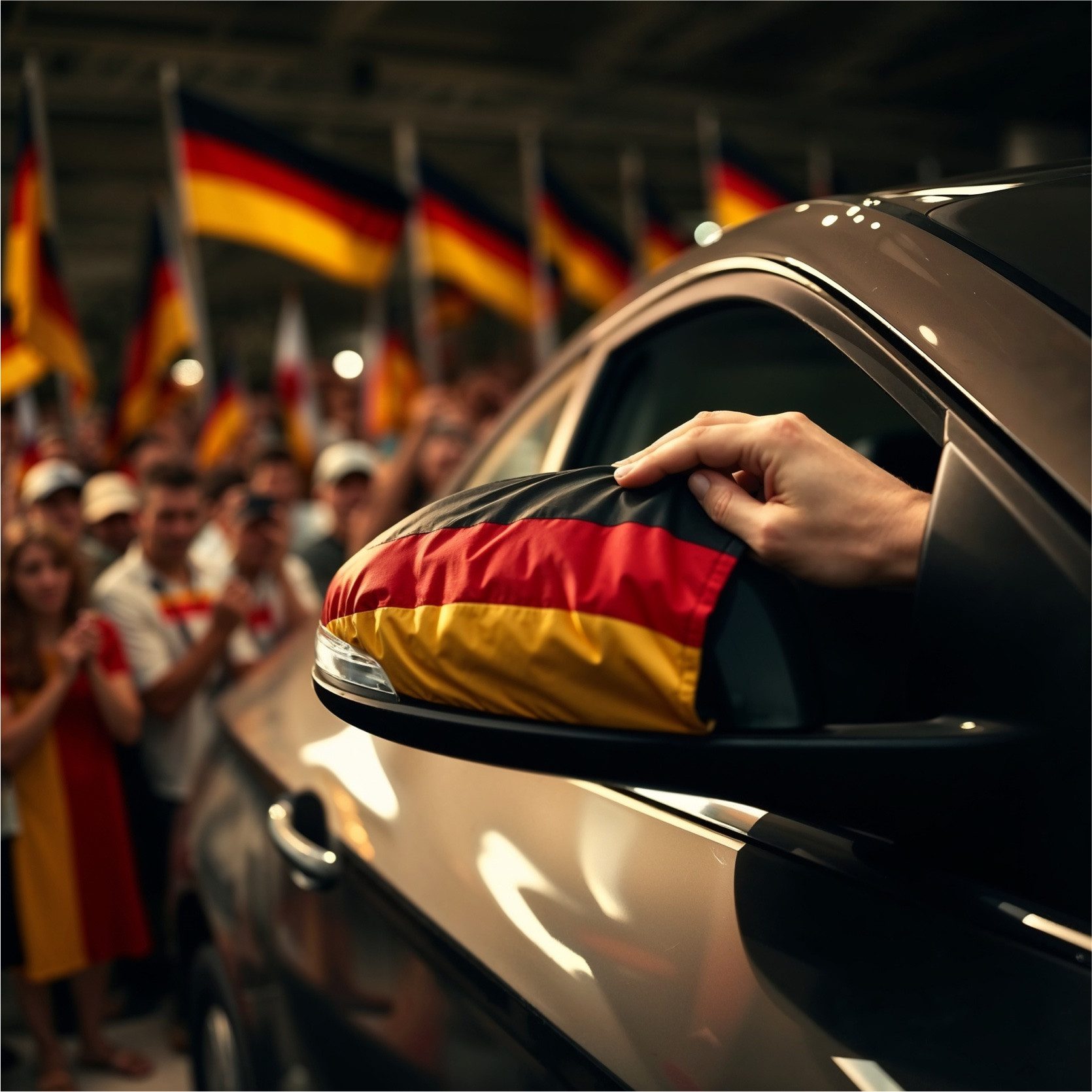 Dekotalent® Flagge 2er Spiegelüberzieher WM 2026 Fahne für Außenspiegel - Überzieher (2-St)