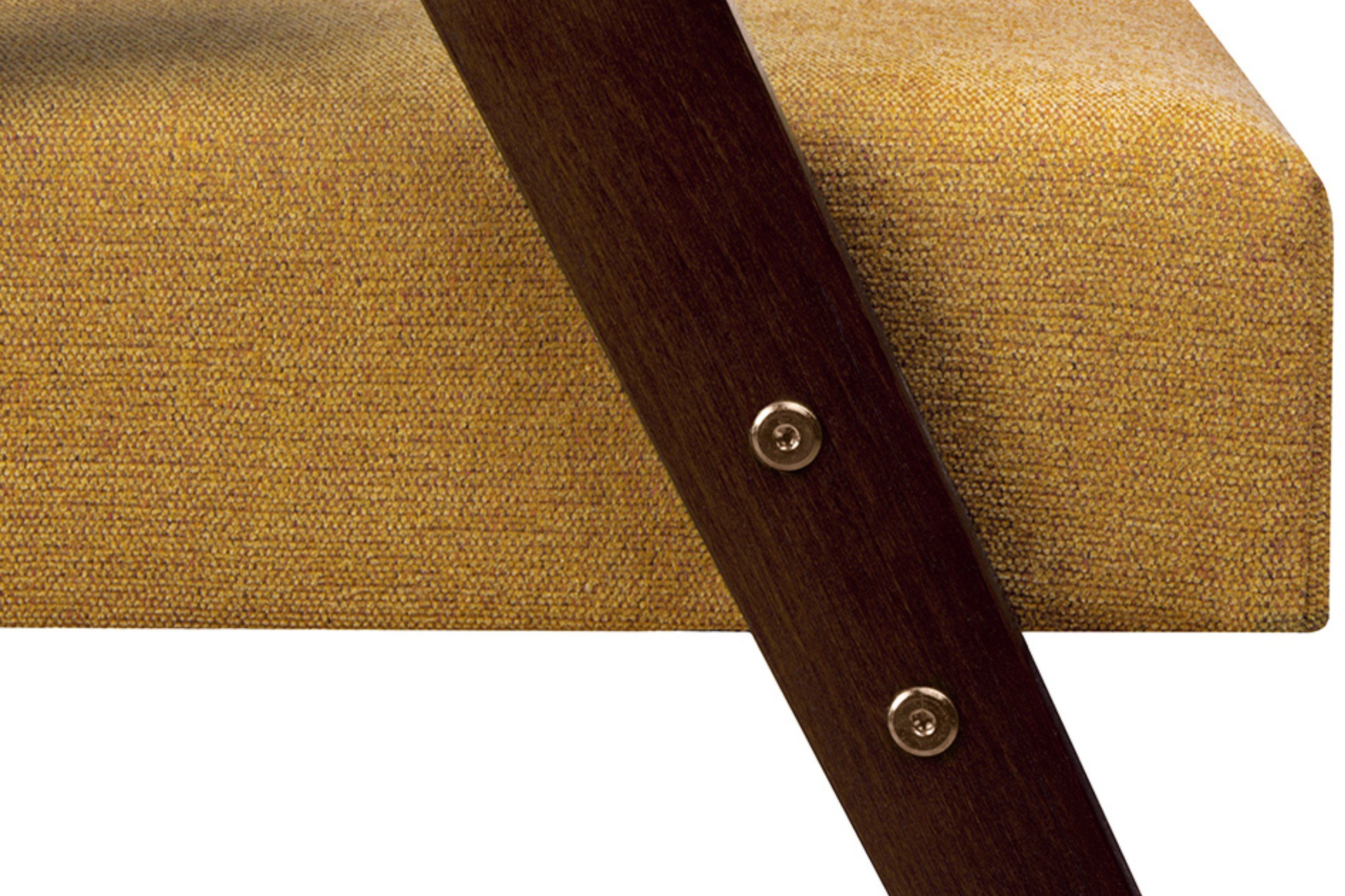 lackiertem Holz, aus NASET Konsimo Cocktailsessel Sessel, profilierte Rückenlehne Rahmen