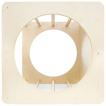 Mamabrum Agility-Wippe Kletterwürfel aus Holz, Kindertunnel, Spielplatz