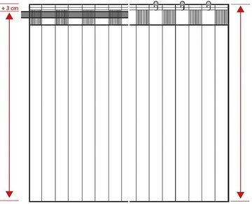 Vorhang Begonia, Neutex for you!, Multifunktionsband (1 St), transparent, Jacquard, Naturoptik mit feinen Streifen