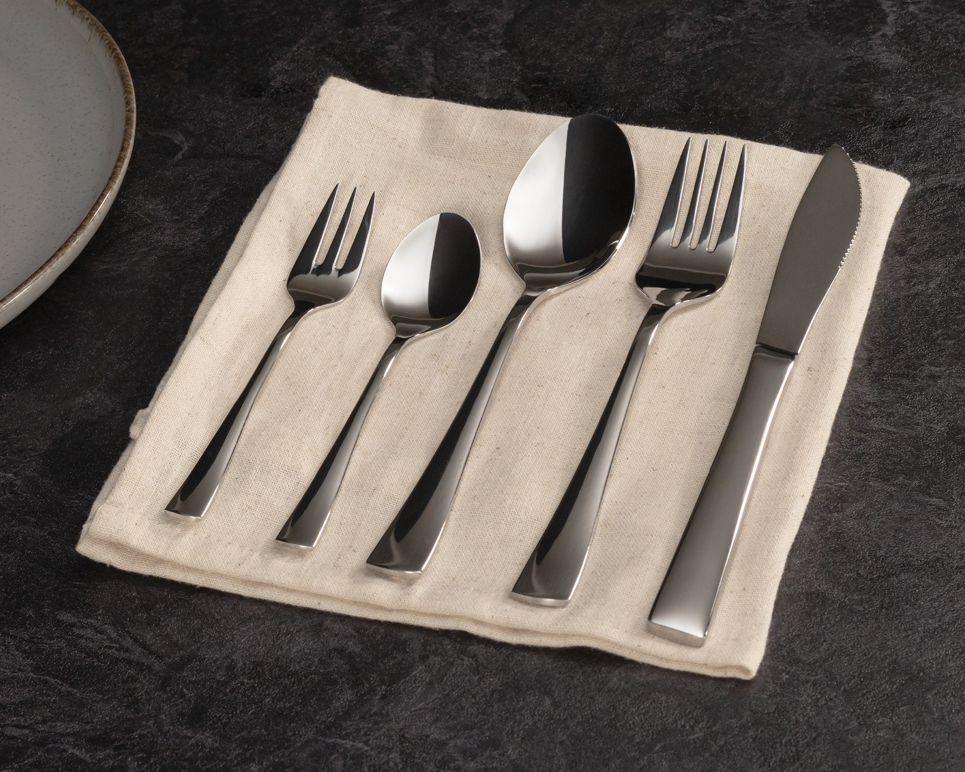 KING Besteck-Set »Madrid« (31-tlg), 6 Personen, Edelstahl 18/10, 3 mm, Edelstahl 18/10, inkl. Besteck-Etui, für 6 Personen