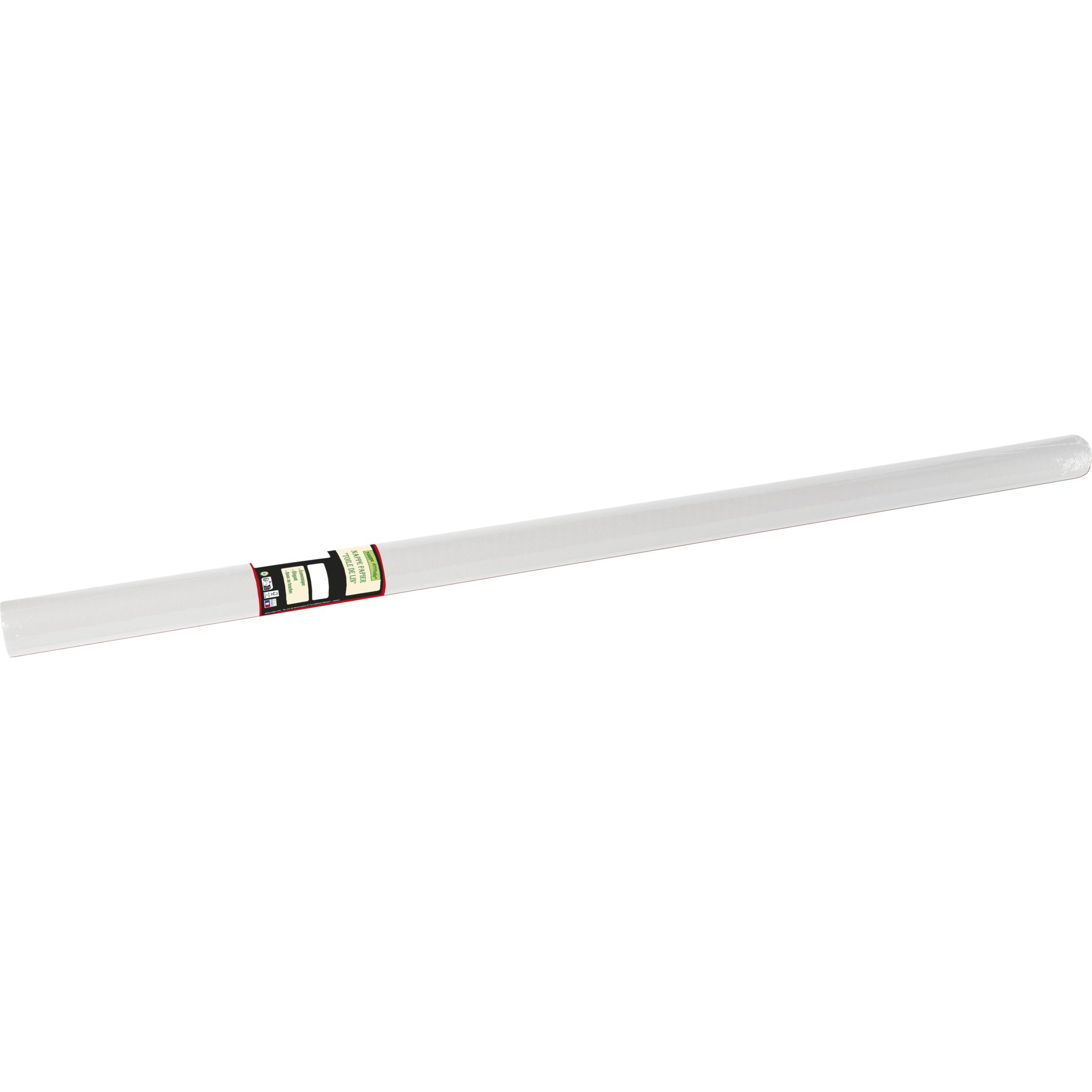 PROnappe Tischband 16x Tischdecke Rolle, geprägt, Leineneffekt 6x1,18m Weiß RG360601I