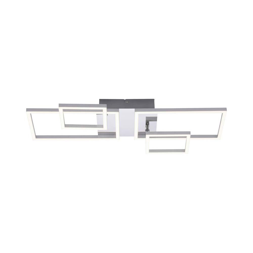 JUST LIGHT LED Deckenleuchte, LED-Leuchtmittel fest verbaut, Warmweiß, Deckenleuchte Designleuchte Deckenlampe LED Quadrate schwenkbar
