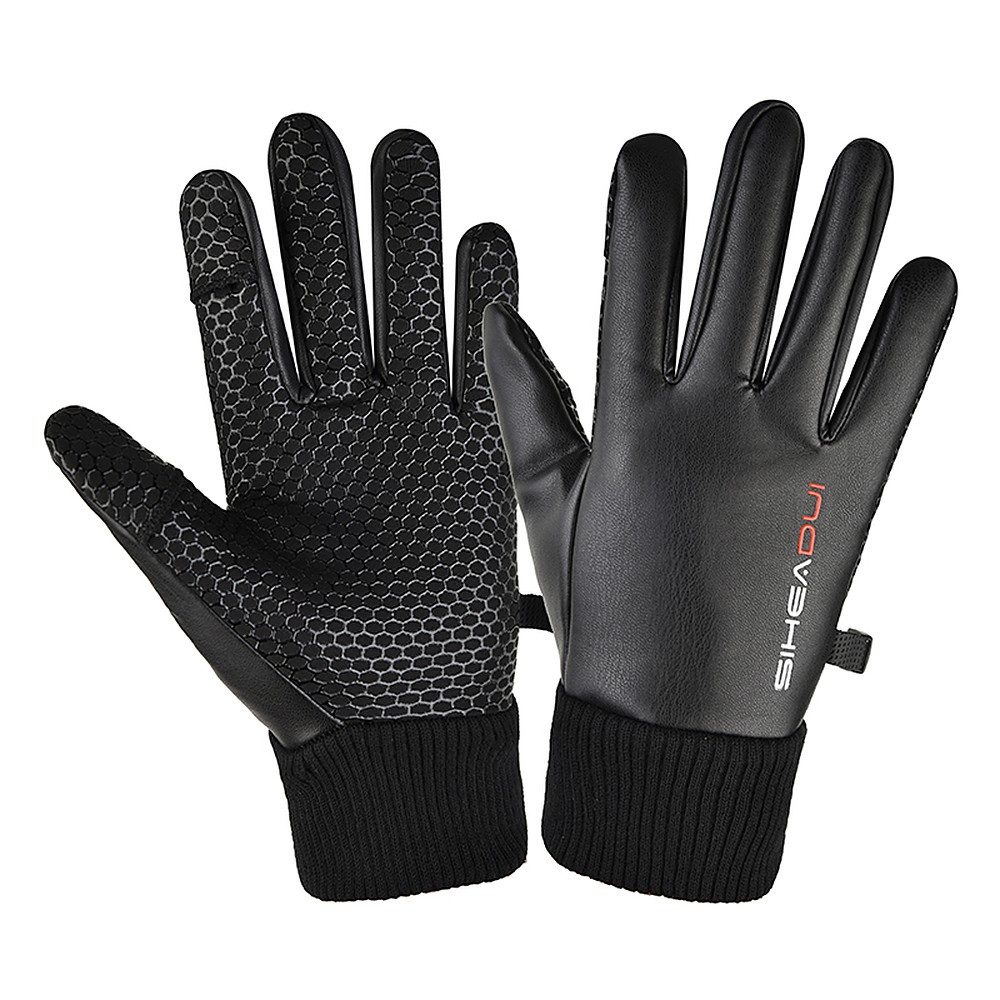 Hurtel Laufhandschuhe Winterhandschuhe Smartphonehandschuhe Sporthandschuhe (Spar-Set, 1-St) Smartphone-tauglich, rutschfest, wasserabweisend