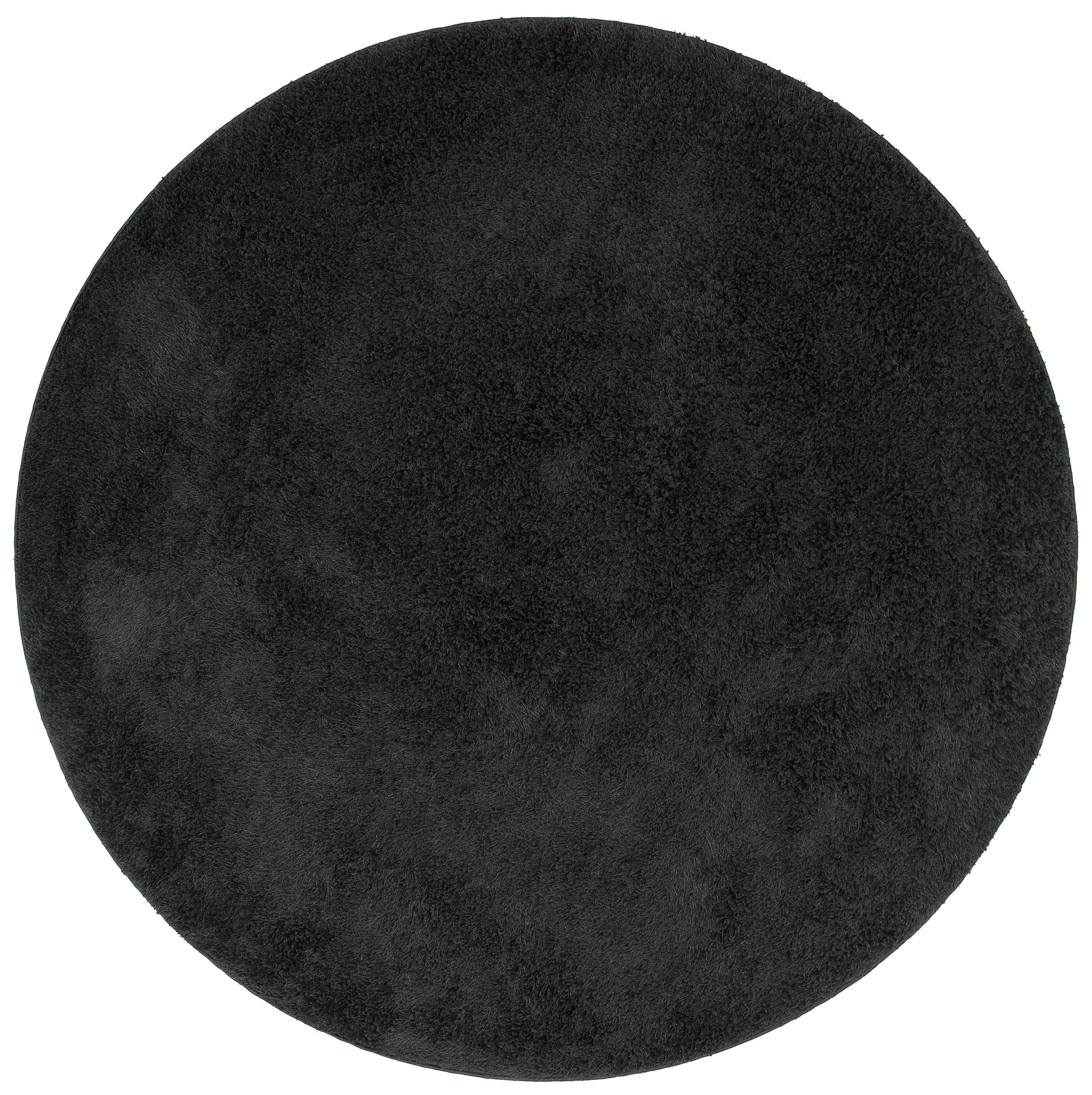 extra rund, Soft Uni pflegeleicht, Höhe: home, Hochflor-Teppich schwarz flauschig, Mikrofaser, 30 elegant, mm, Mikro Ideal, weich, my