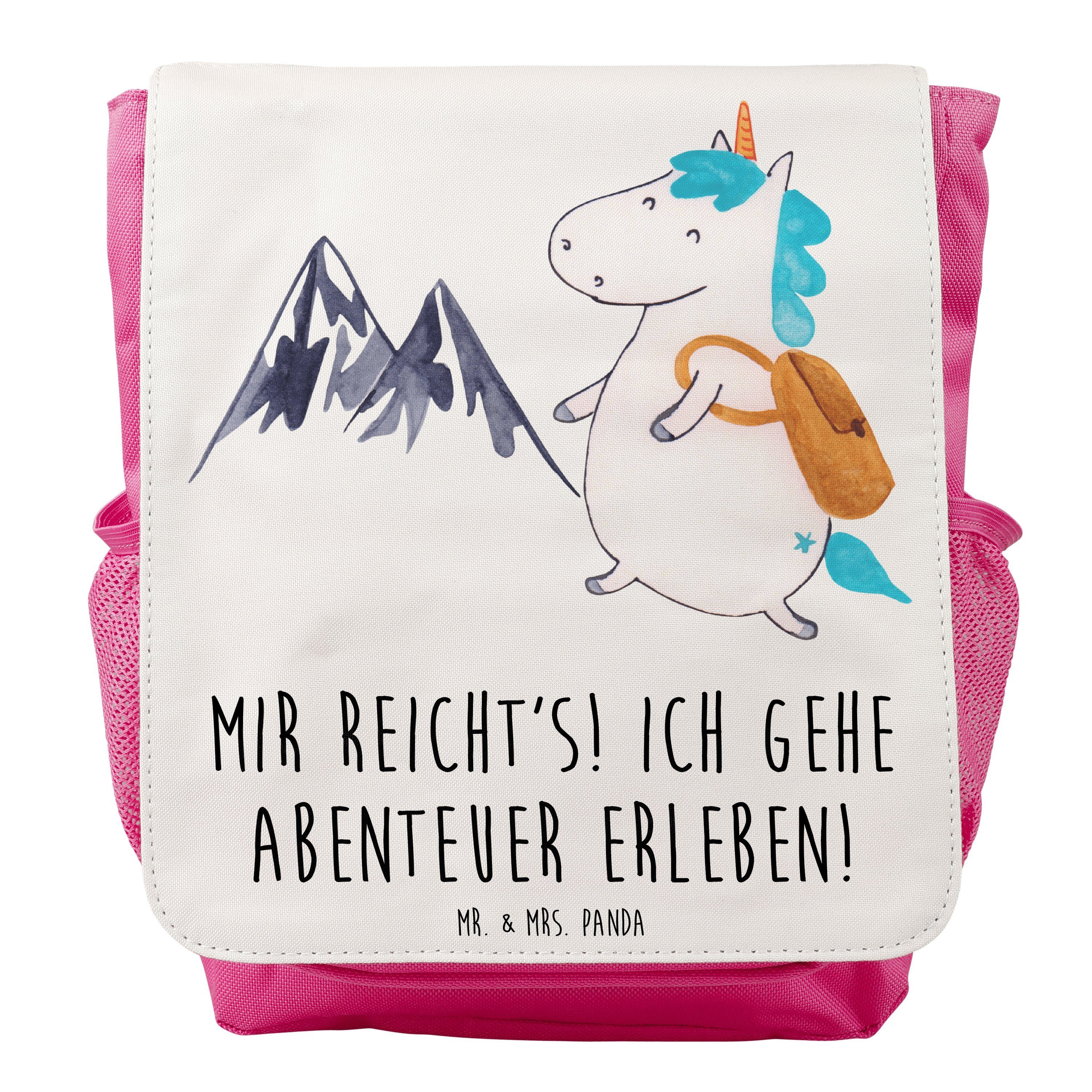 Mrs. - Geschenk, Mädchen Einhorn Bergsteiger Kinderrucksac Pegasus, - Kinderrucksack Weiß & Panda Mr.