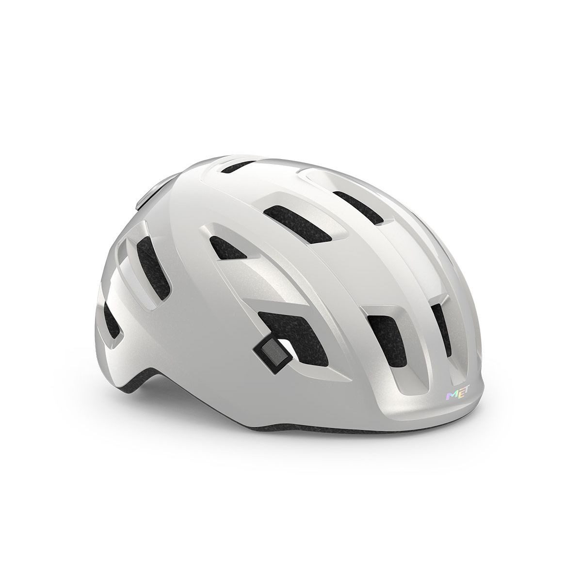 MET Fahrradhelm E-mob, Der urbane E-Bike-Helm bietet zertifizierten Schutz, LED-Licht und