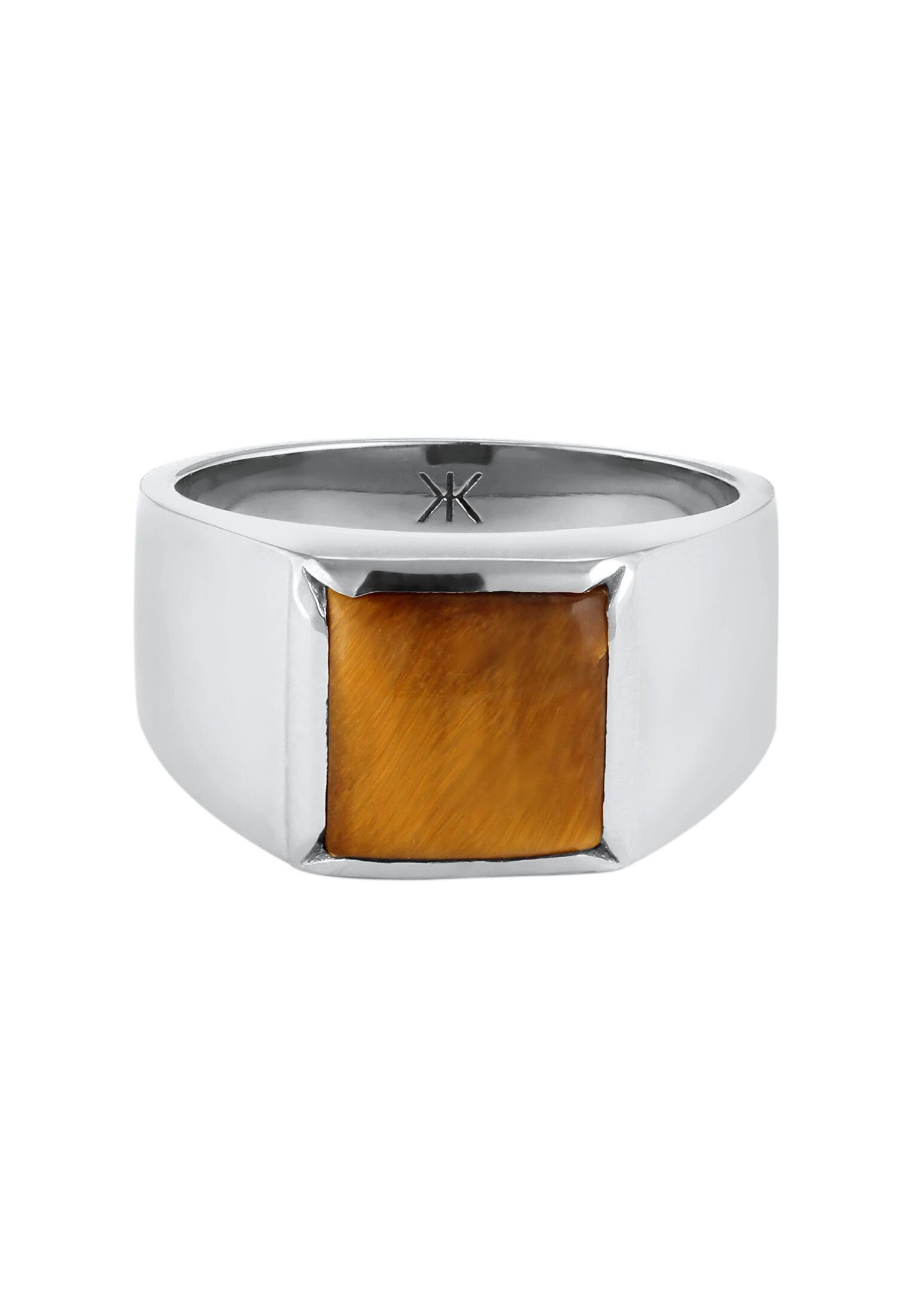 Kuzzoi Siegelring Siegelring Tigerauge Braun 925 Sterling Silber günstig online kaufen