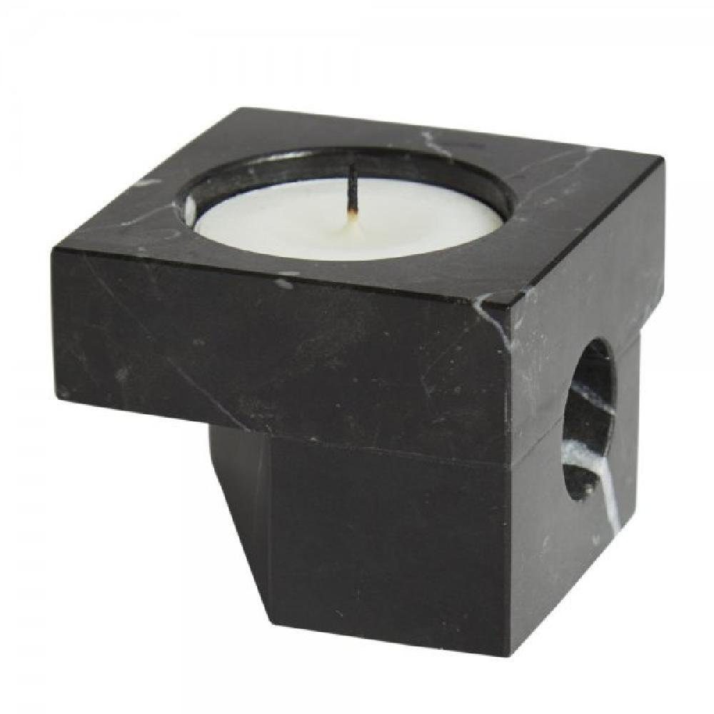 Woud Kerzenhalter Kerzenhalter Je De Dés 2 Marmor Schwarz (6x4,6x6 cm)