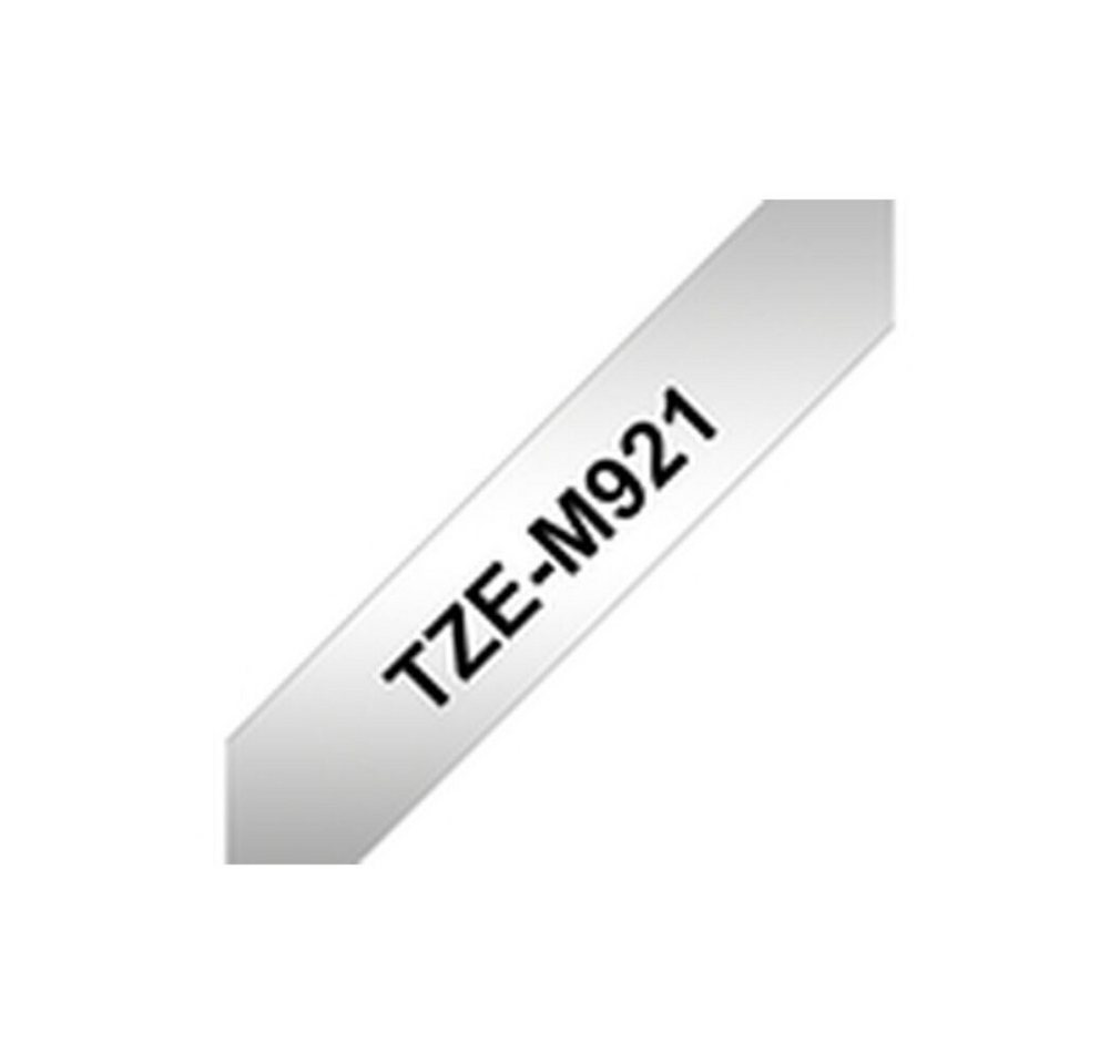 Thumbnail - Brother Druckerband P-touch TZe-M921 silber-metallic (matt)/black (8m x 9mm)