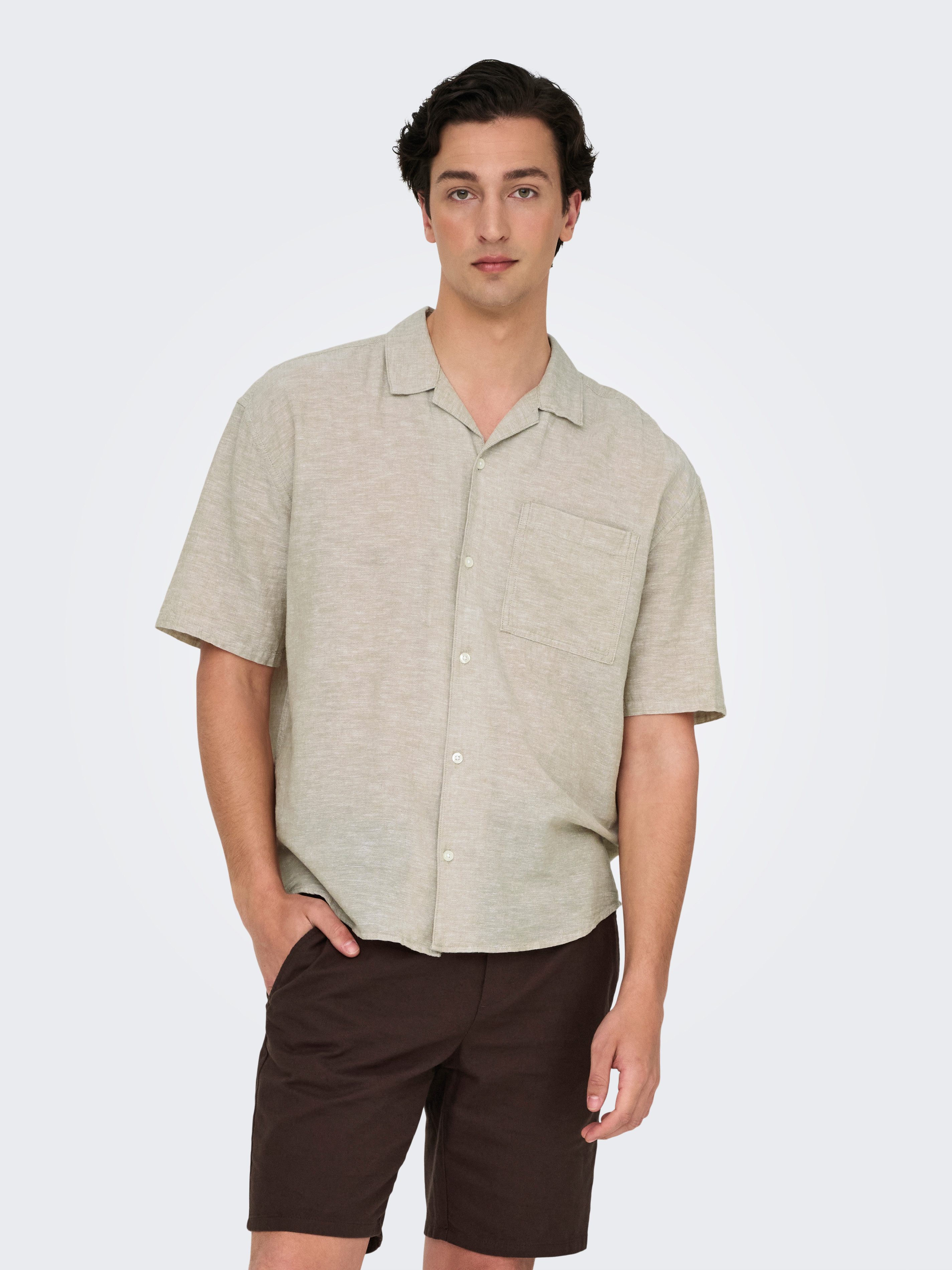 ONLY & SONS Kurzarmhemd ONSCAIDEN LIFE günstig online kaufen