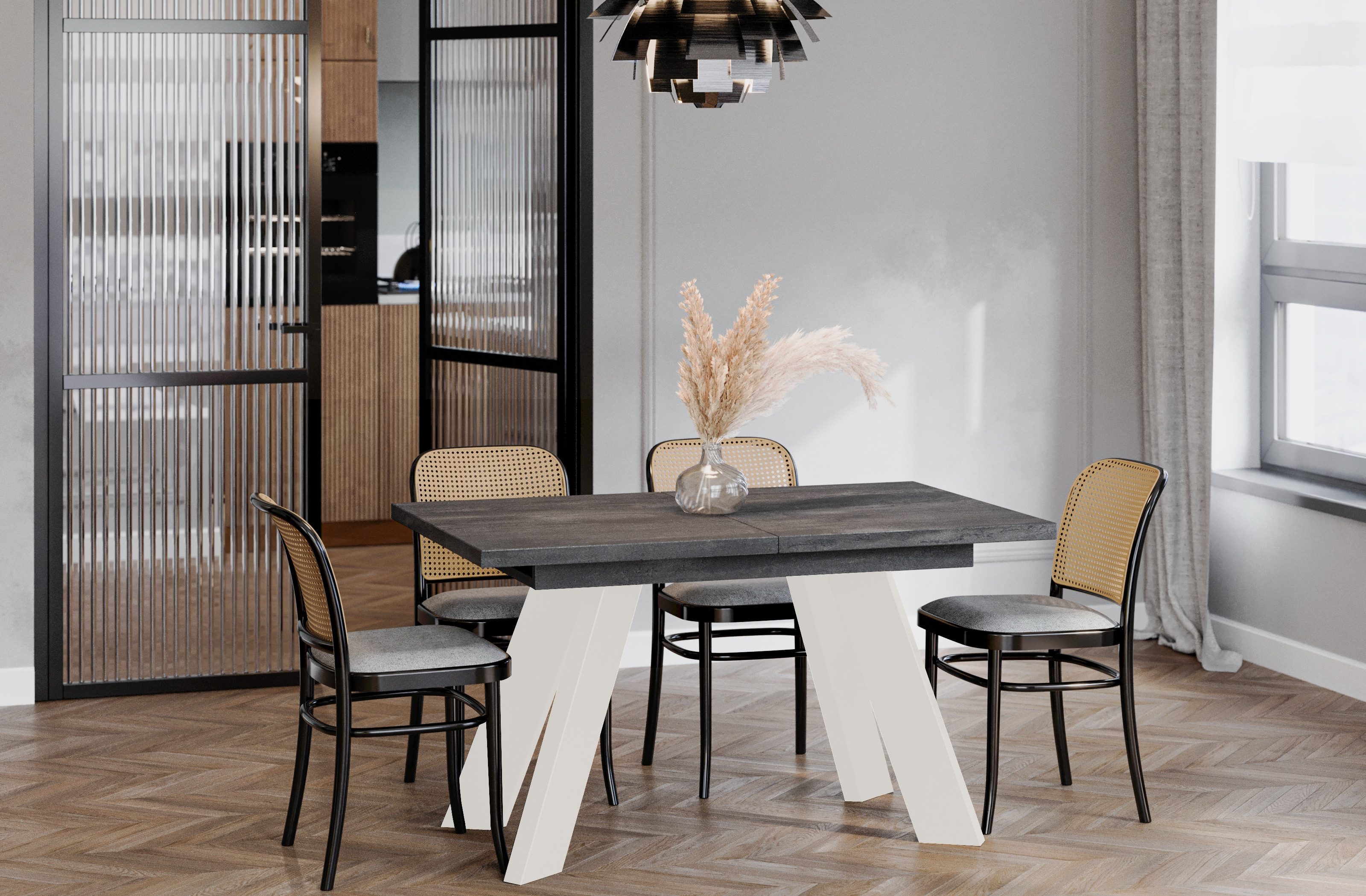 Endo-Moebel Esstisch "Coso Kaschmir" 130-210cm ausziehbar, günstig online kaufen