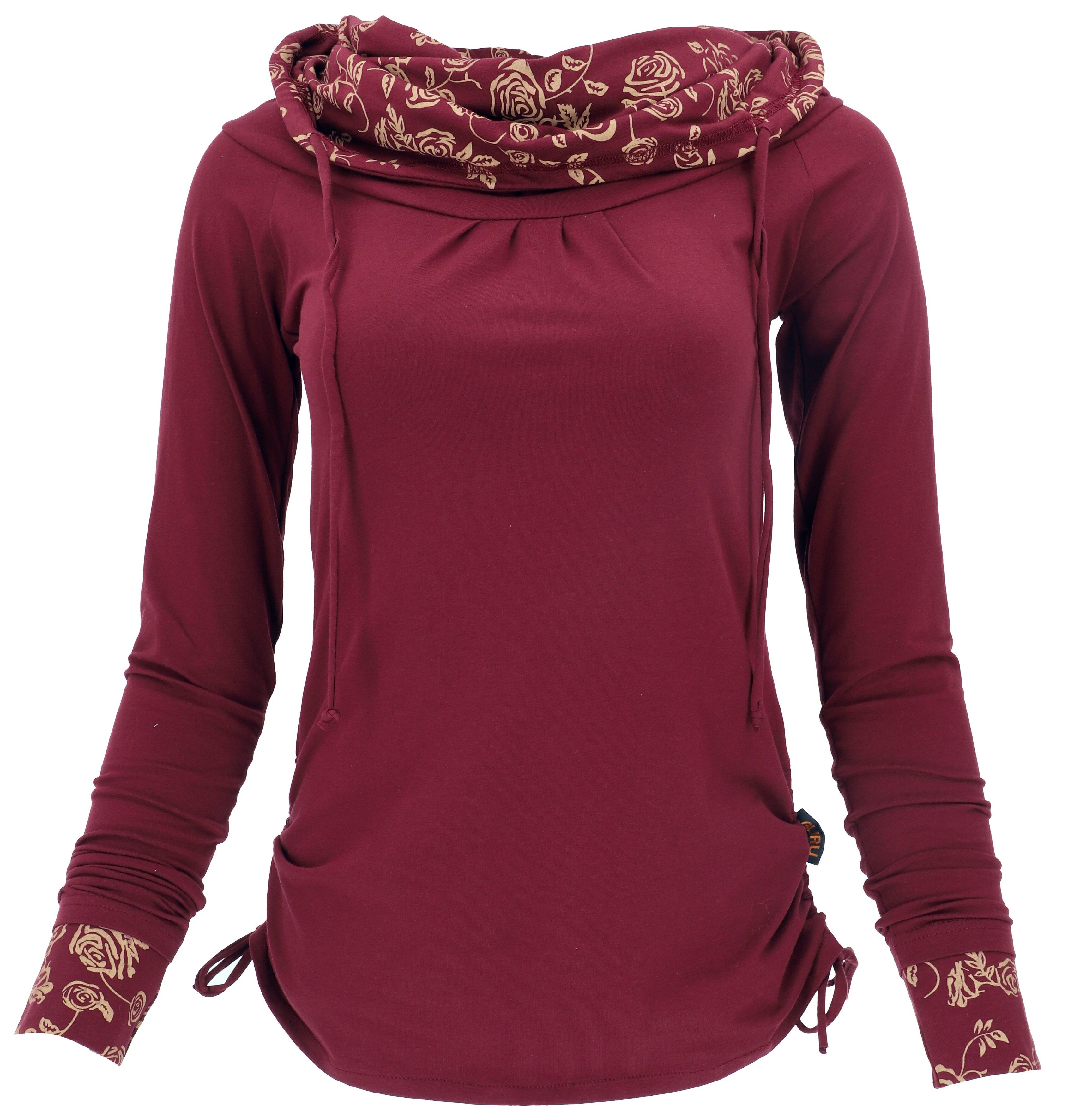 Guru-Shop Longsleeve Longshirt aus Bio-Baumwolle, Boho Shirt.. alternative günstig online kaufen