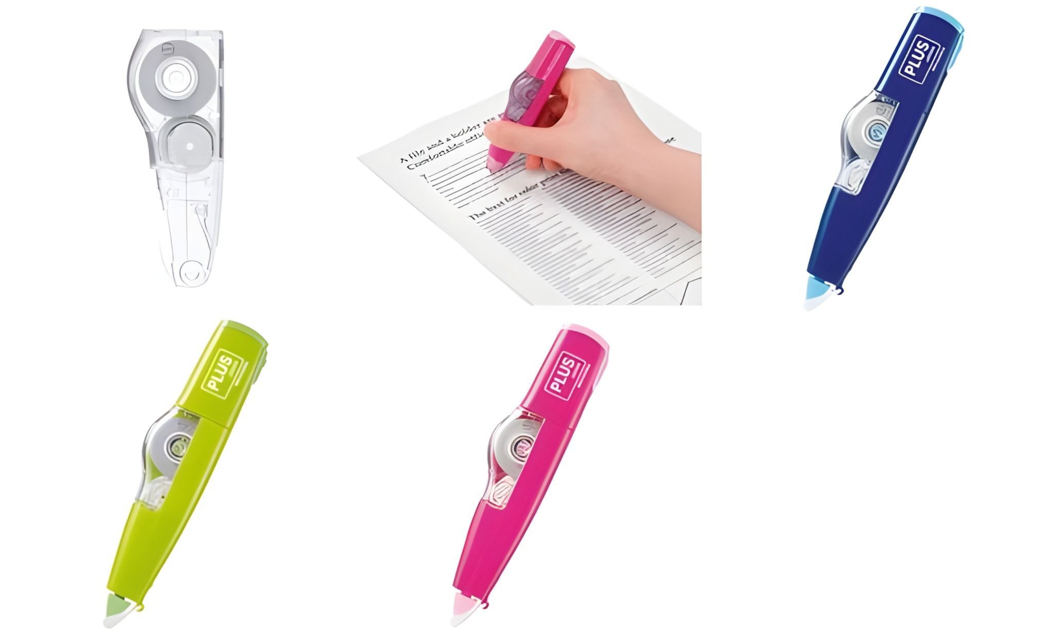 PENTEL Tintenkiller PLUS JAPAN Mehrweg-Korrekturroller MR, 4,2 mm x6 m, pink (1231102)