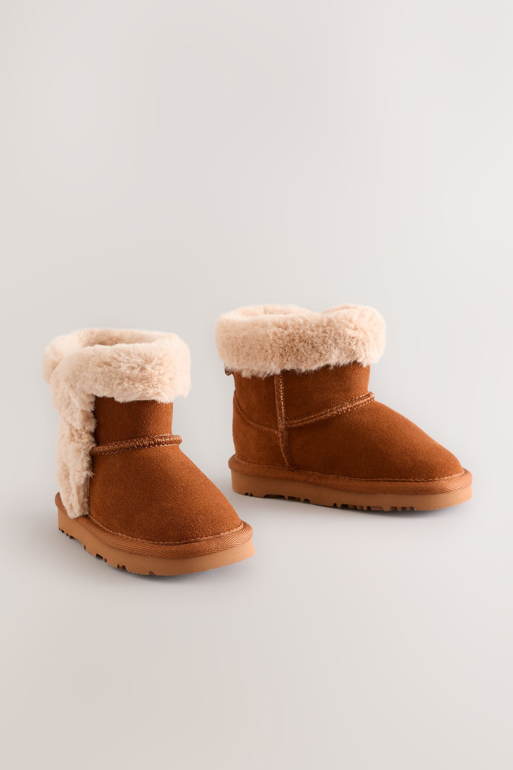 Next Hohe Schlupfstiefel aus Veloursleder Babystiefel (1-tlg)