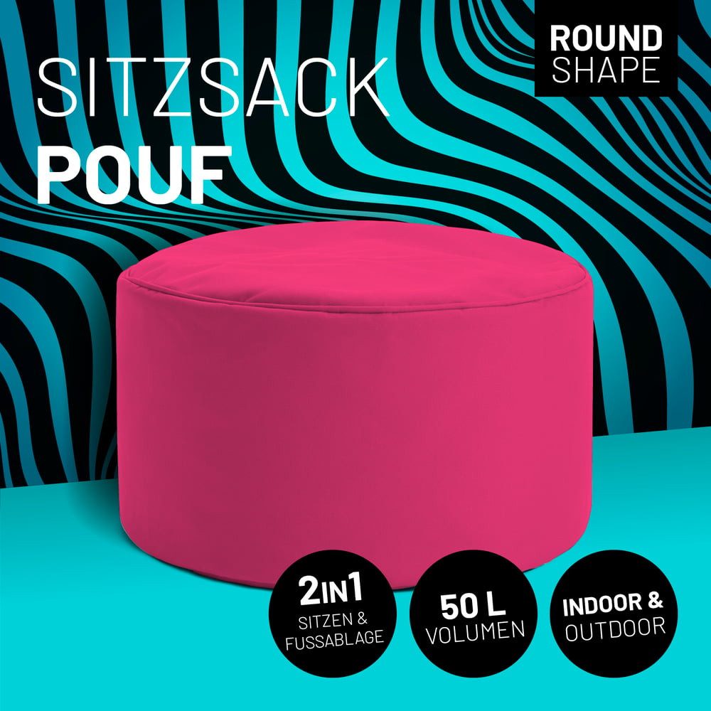 Lumaland Sitzsack Pouf 50L kompakt Hocker, Tisch, Fußsack in- & Outdoor, 25 günstig online kaufen
