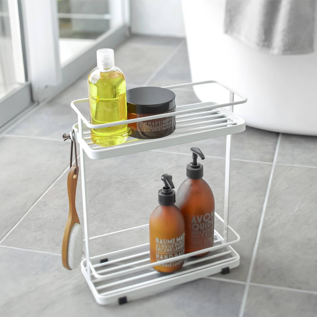 Yamazaki Badregal "Tower" Standregal Metall 28x33x12cm, -, Badablage, Badre günstig online kaufen