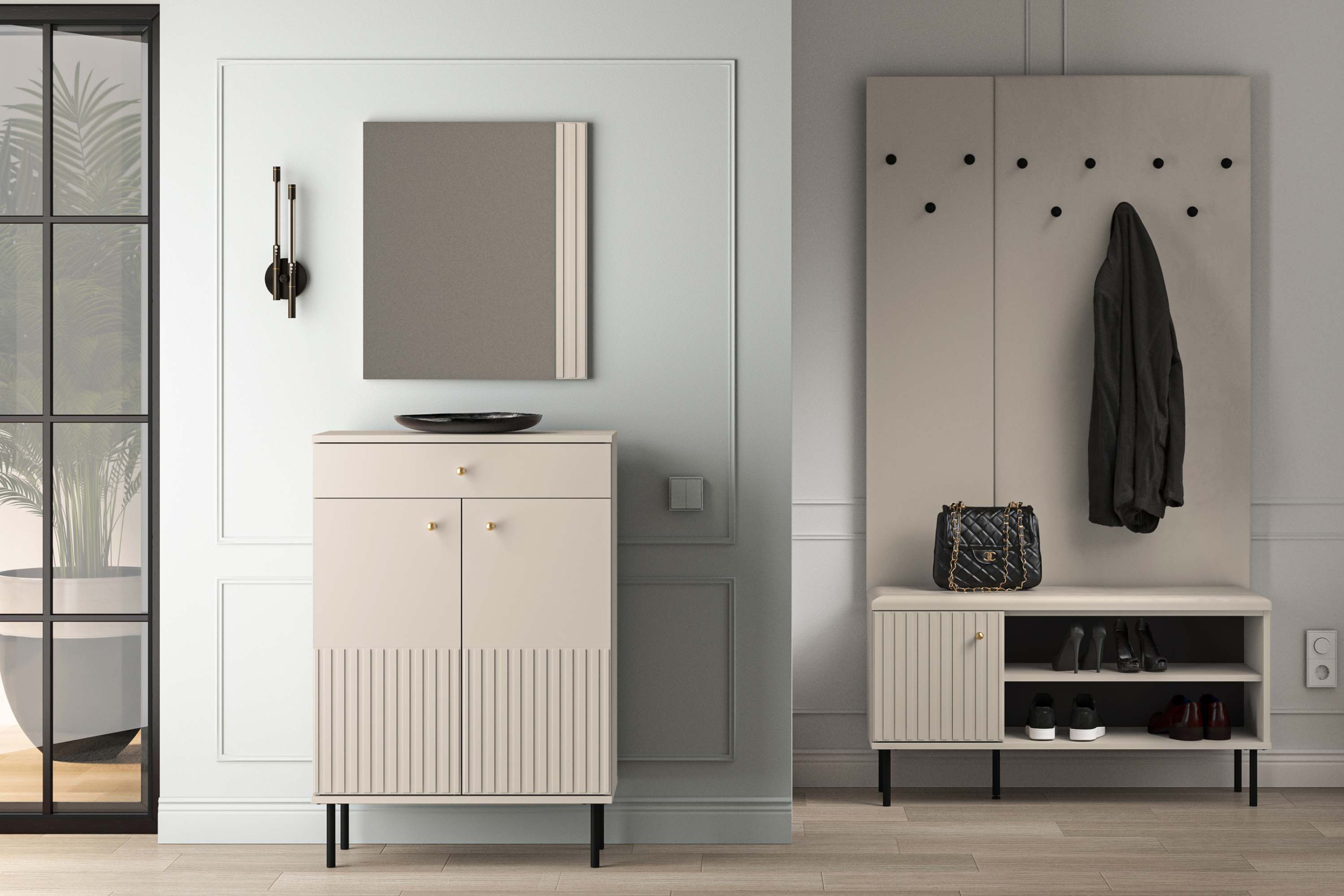 KONSIMO® Schuhschrank DROMA Schuhkommode, hergestellt in der EU, Elegant, G günstig online kaufen