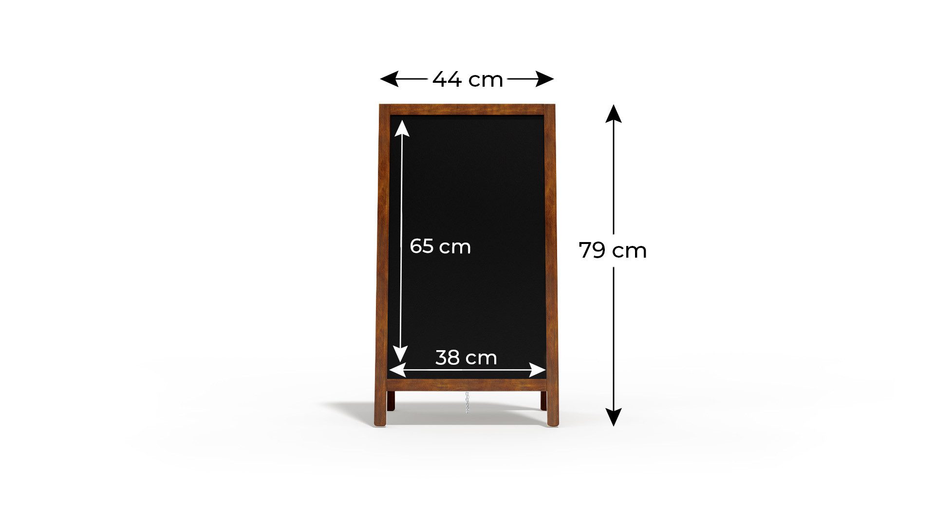 ALLboards Standtafel ALLboards Kundenstopper mit lackiertem Holzrahmen Werb günstig online kaufen