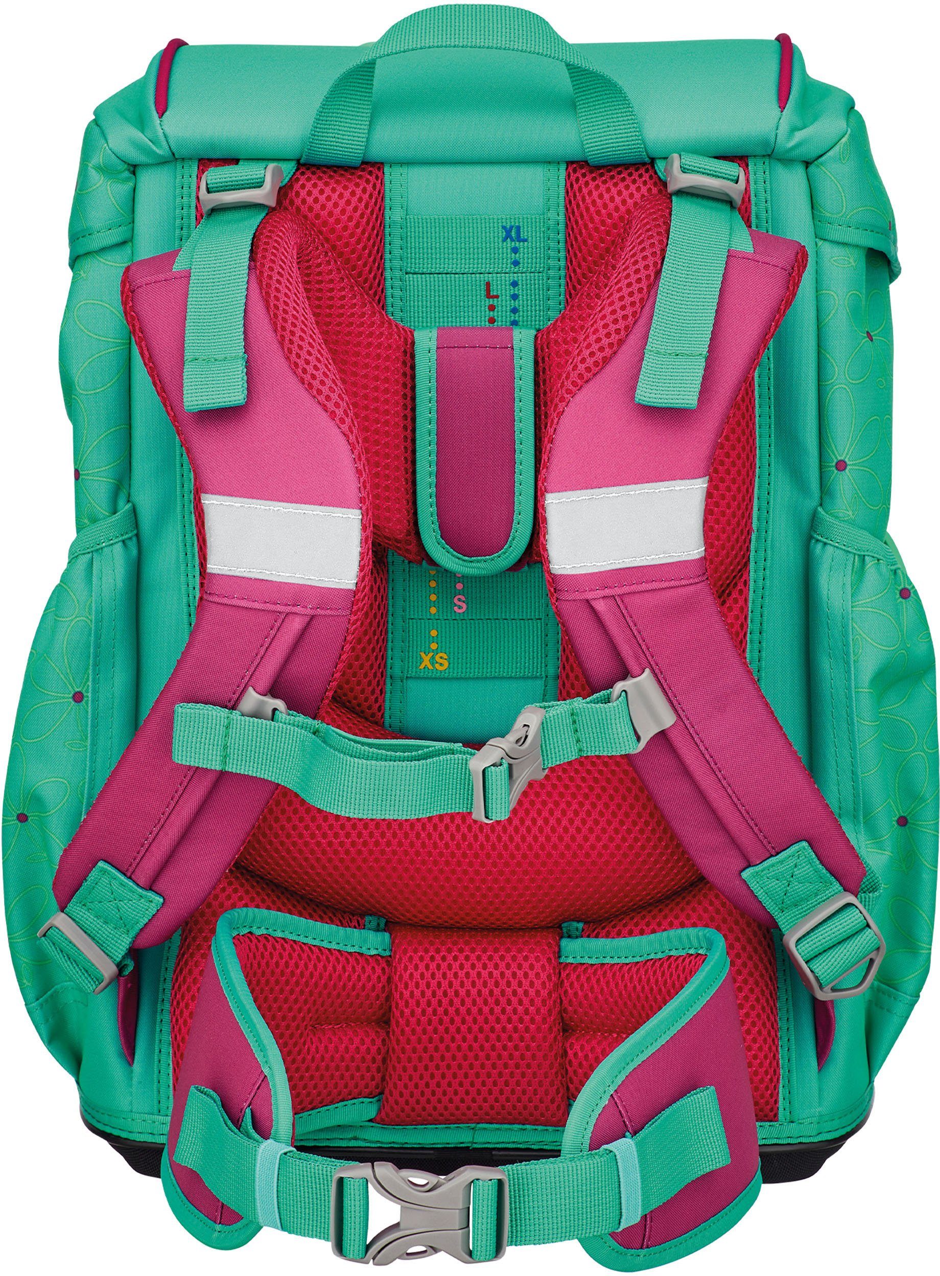 DerDieDas® Schulrucksack ErgoFlex, Peppermint Pony (Set, 5-tlg)