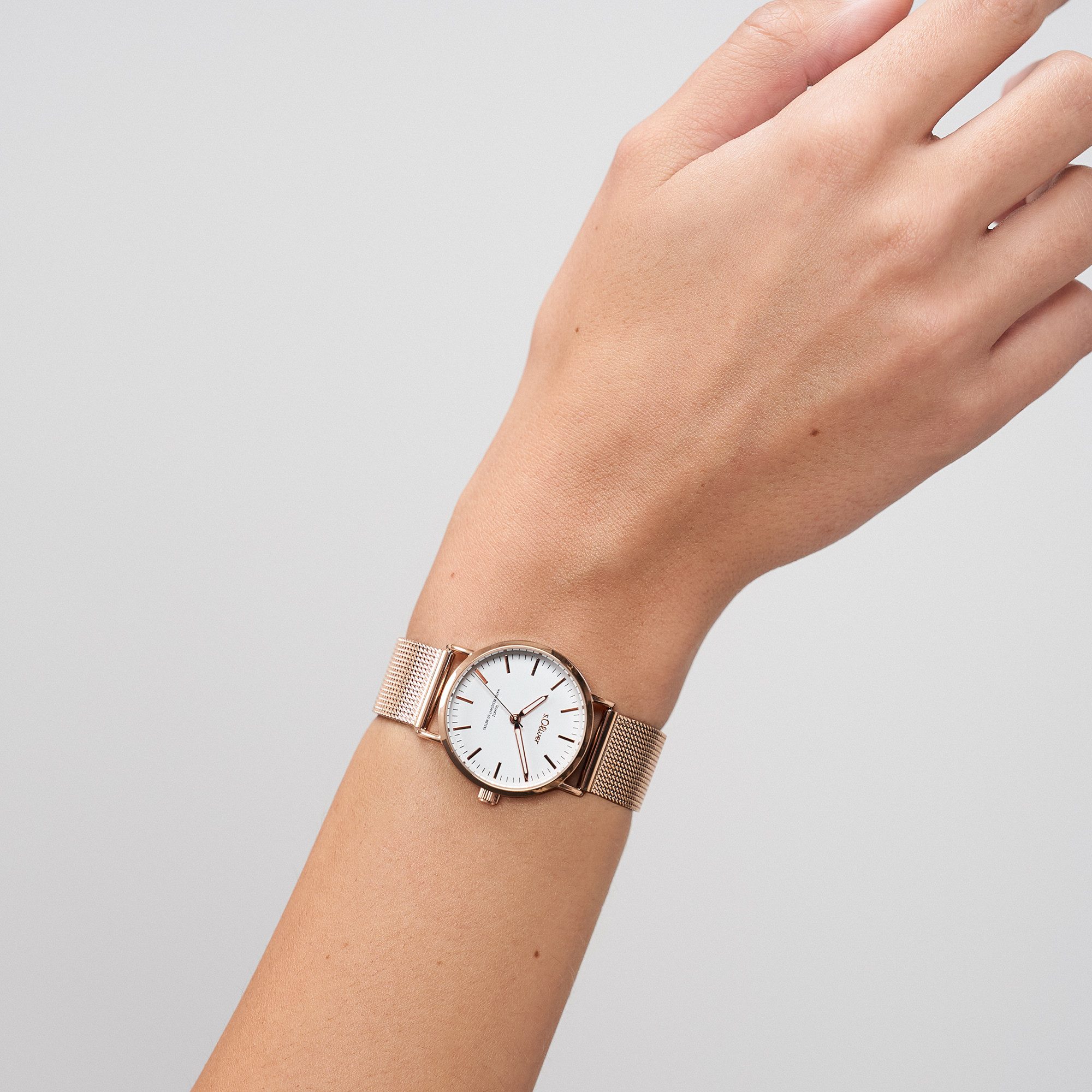 s.Oliver Quarzuhr Essential Time Edelstahl