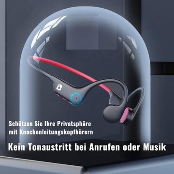 BADENBURG IP68-Klassifizierung, perfekt für Schwimmen und Regen Open-Ear-Kopfhörer (Übertragung von Ton über Schädelknochen statt Trommelfell. Freies Gehör, keine Schmerzen. Umgebungslärm bleibt hörbar für Sicherheit., mit Knochenleitung lange Akkulaufzeit & ultimatives Sporterlebnis)