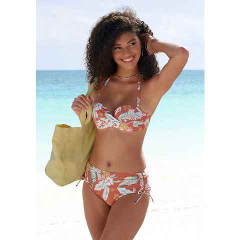 Sunseeker Bügel-Bandeau-Bikini-Top Suva, mit floralem Design