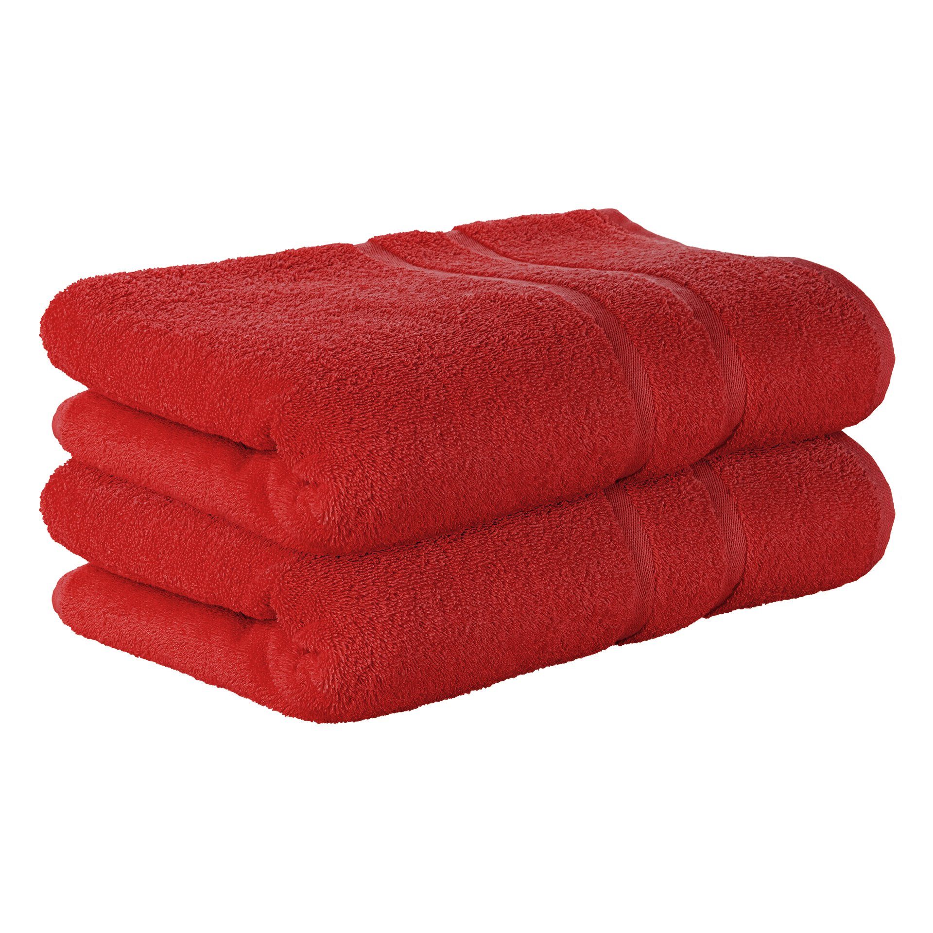 StickandShine Handtuch Baumwolle in 500g/m² (2 50x100 cm Frottee aus 100% Premium Stück), 100% Handtuch Set 2er Frottee 500GSM Baumwolle