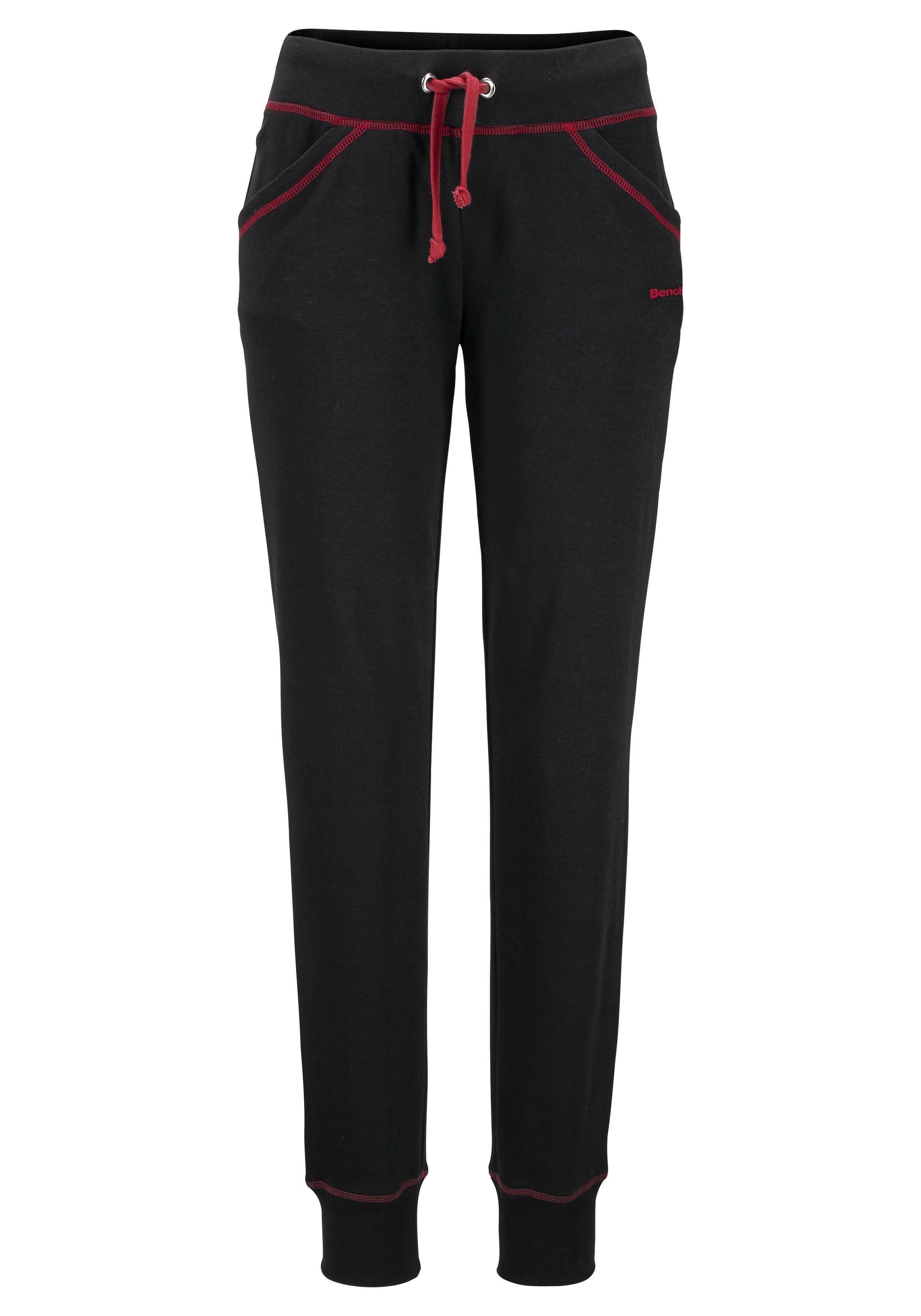 Bench. Loungewear Relaxhose mit kontrastfarbenen Nähten, Loungewear