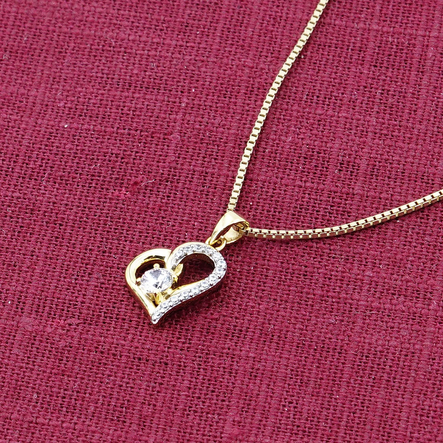 trendor Kette mit Anhänger Ketten-Anhänger Herz Gold 333/8K an goldplattier günstig online kaufen