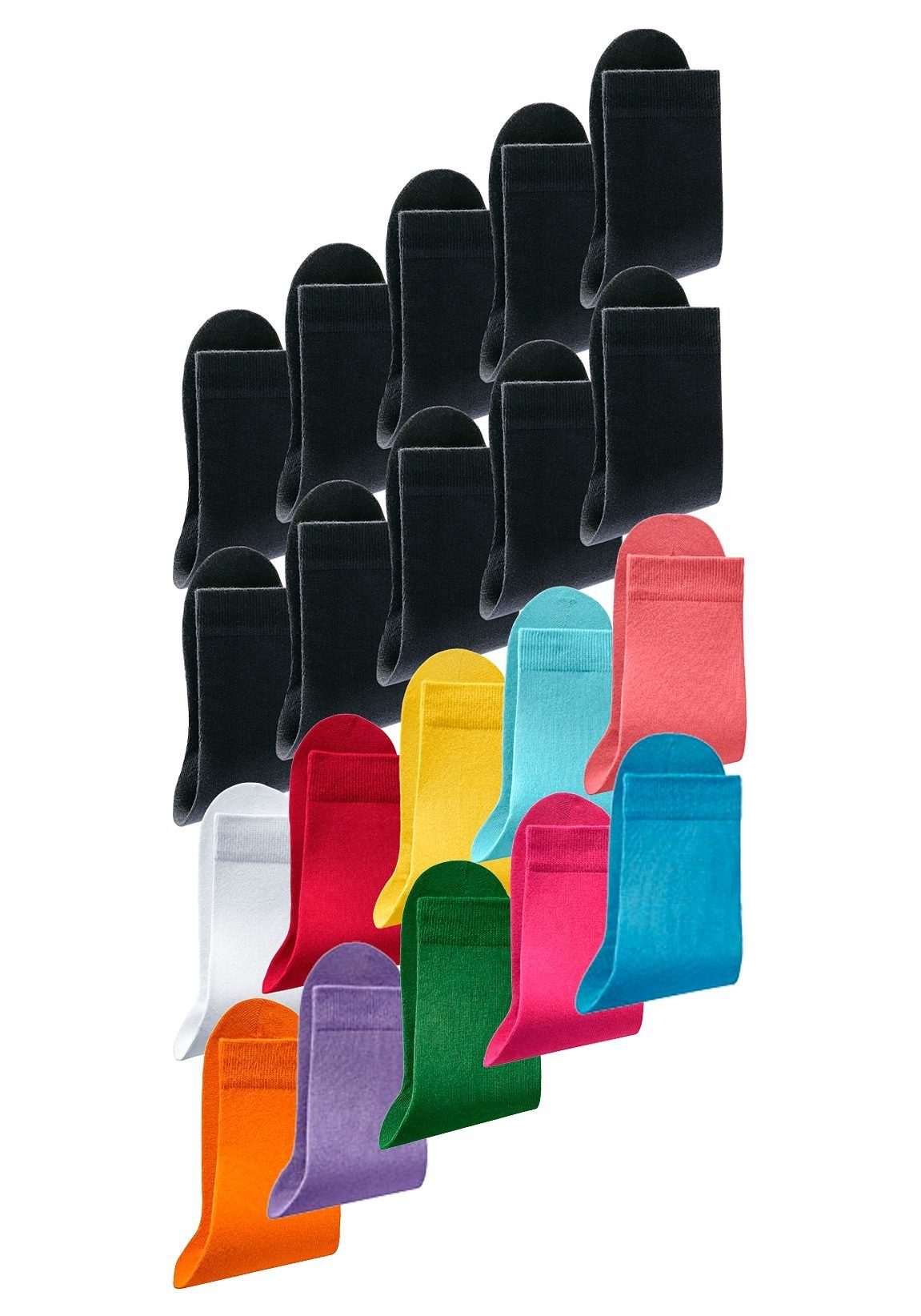 Go in Basicsocken Damensocken in der Großpackung (Box, 20-Paar, Gr. 35-38 bis 39-42) in der Big-Box – Bild 3 von 5