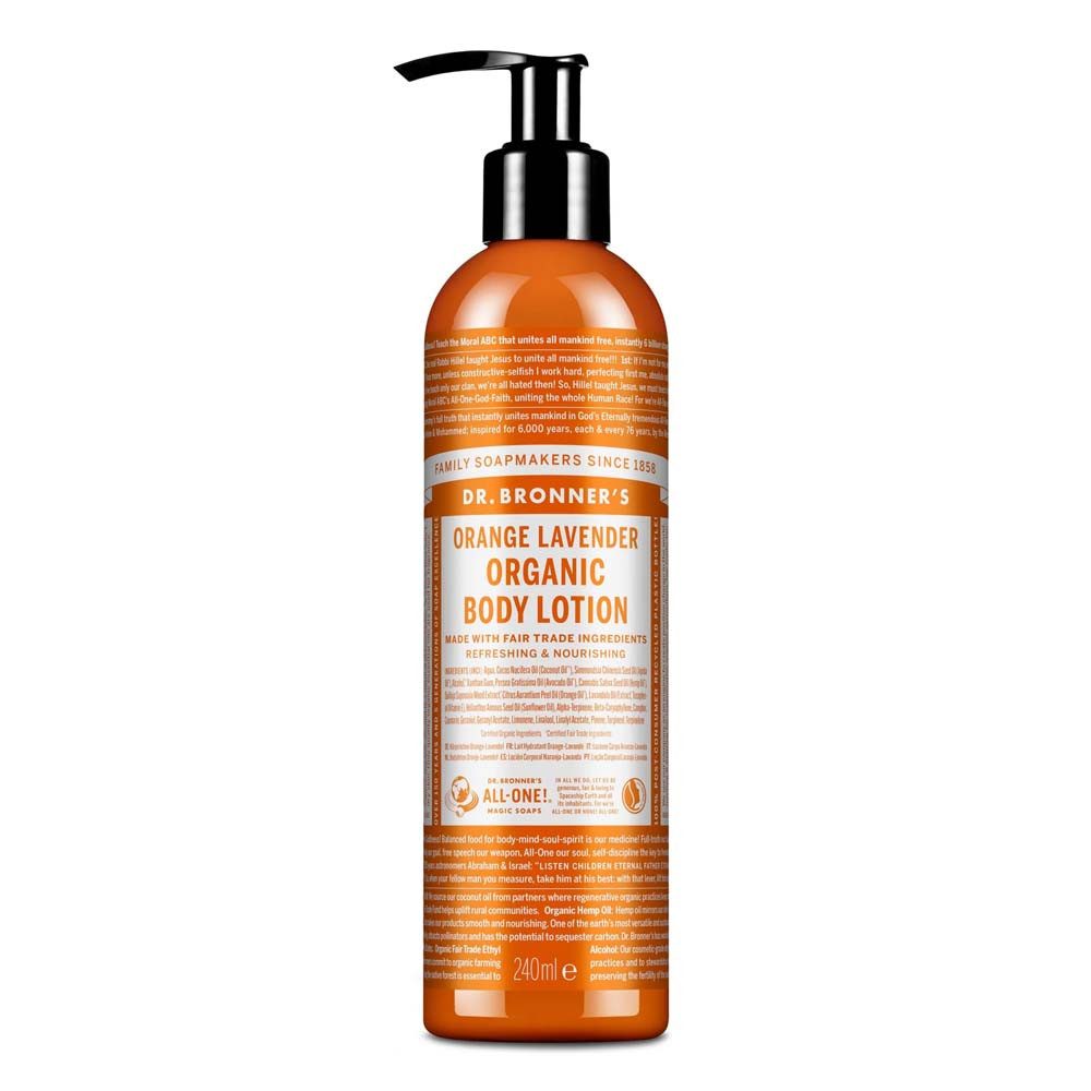 Dr. Bronners Körperlotion Orange-Lavendel - Bio Körperlotion 240ml