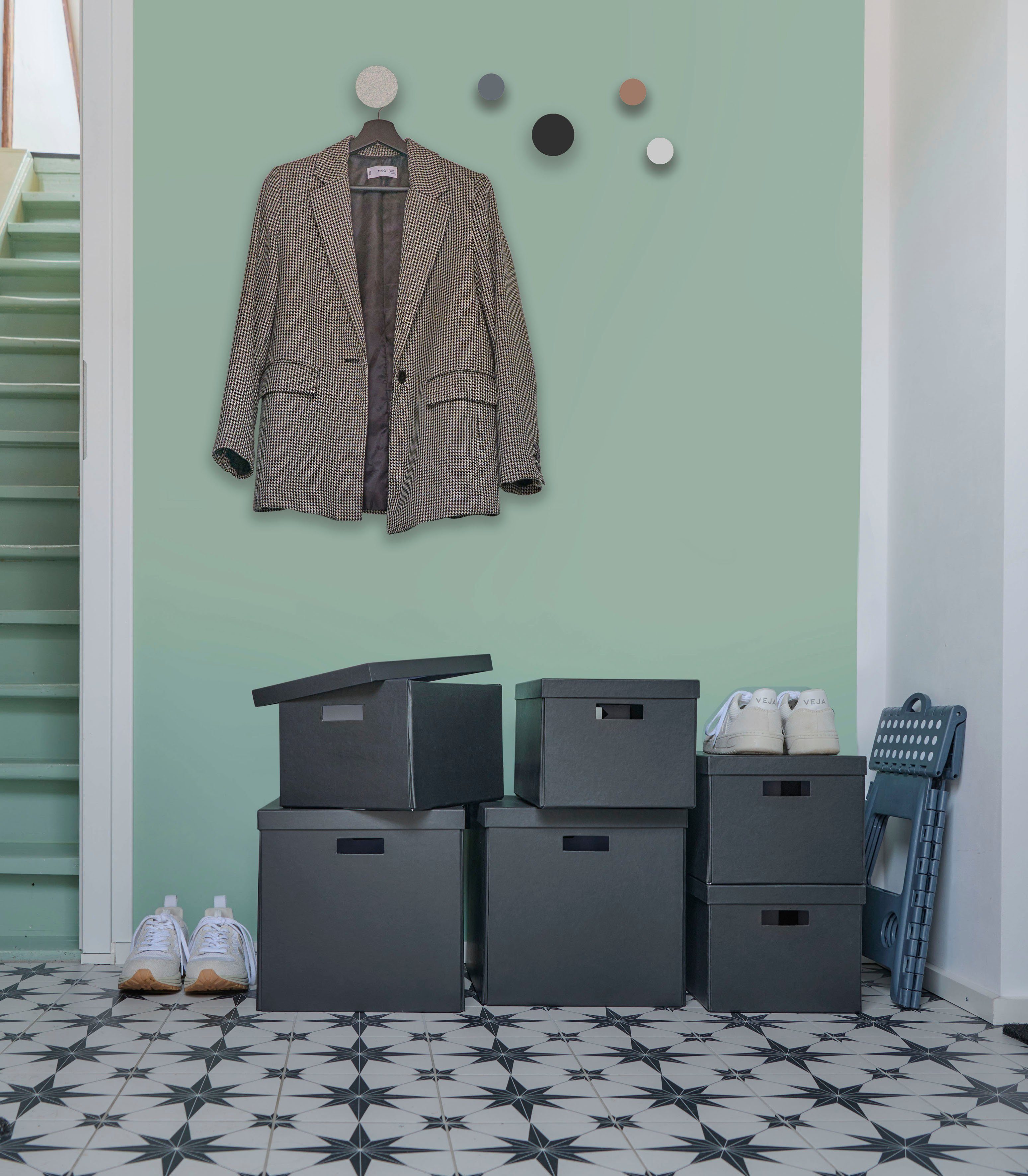 Zeller Present Aufbewahrungsbox (1 St), beschriftbar, recycelter Karton