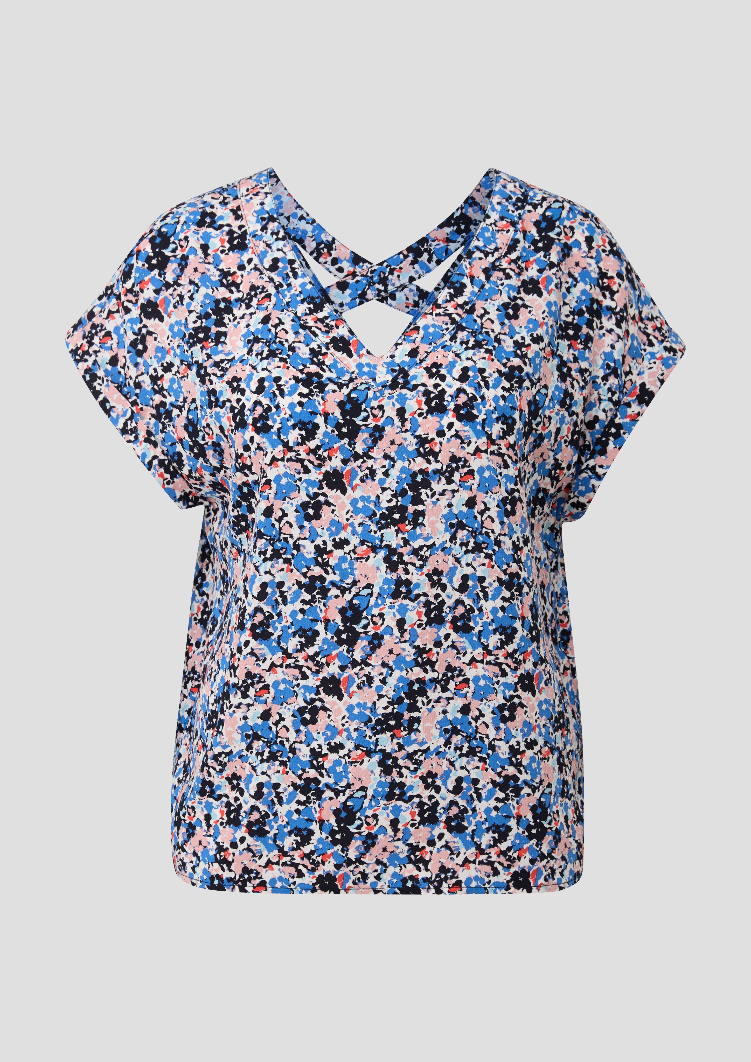 s.Oliver Druckbluse mit V-Ausschnitt günstig online kaufen