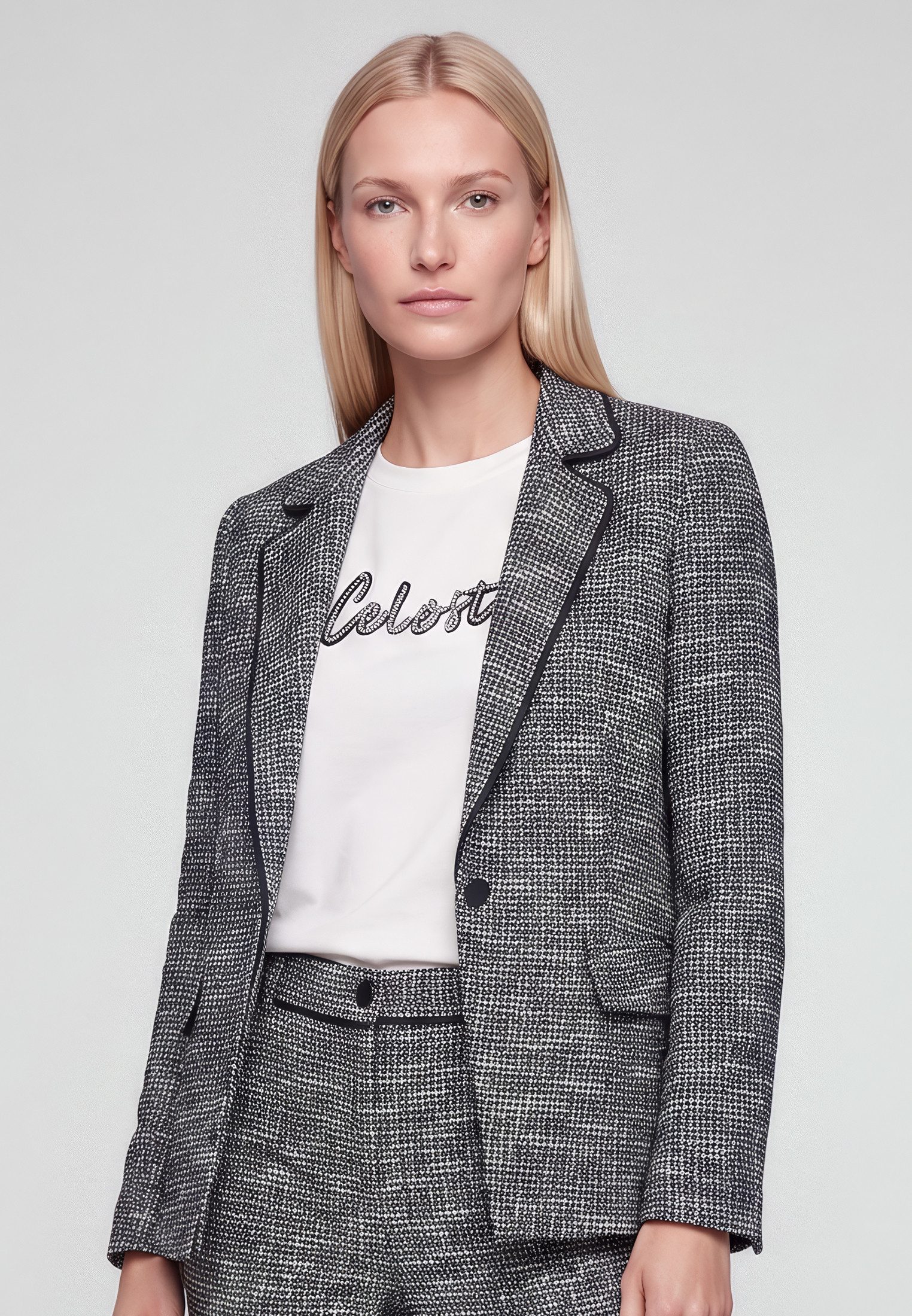 MARC AUREL Longblazer aus Bouclé