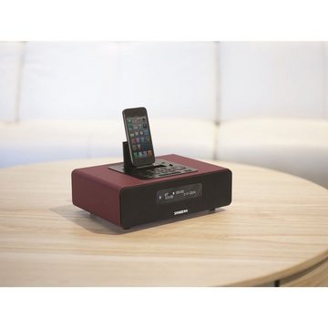 Sangean DDR-38 Red DAB+/FM-Docking-Tischempfänger mit Bluetooth Digitalradio (DAB) (DAB)