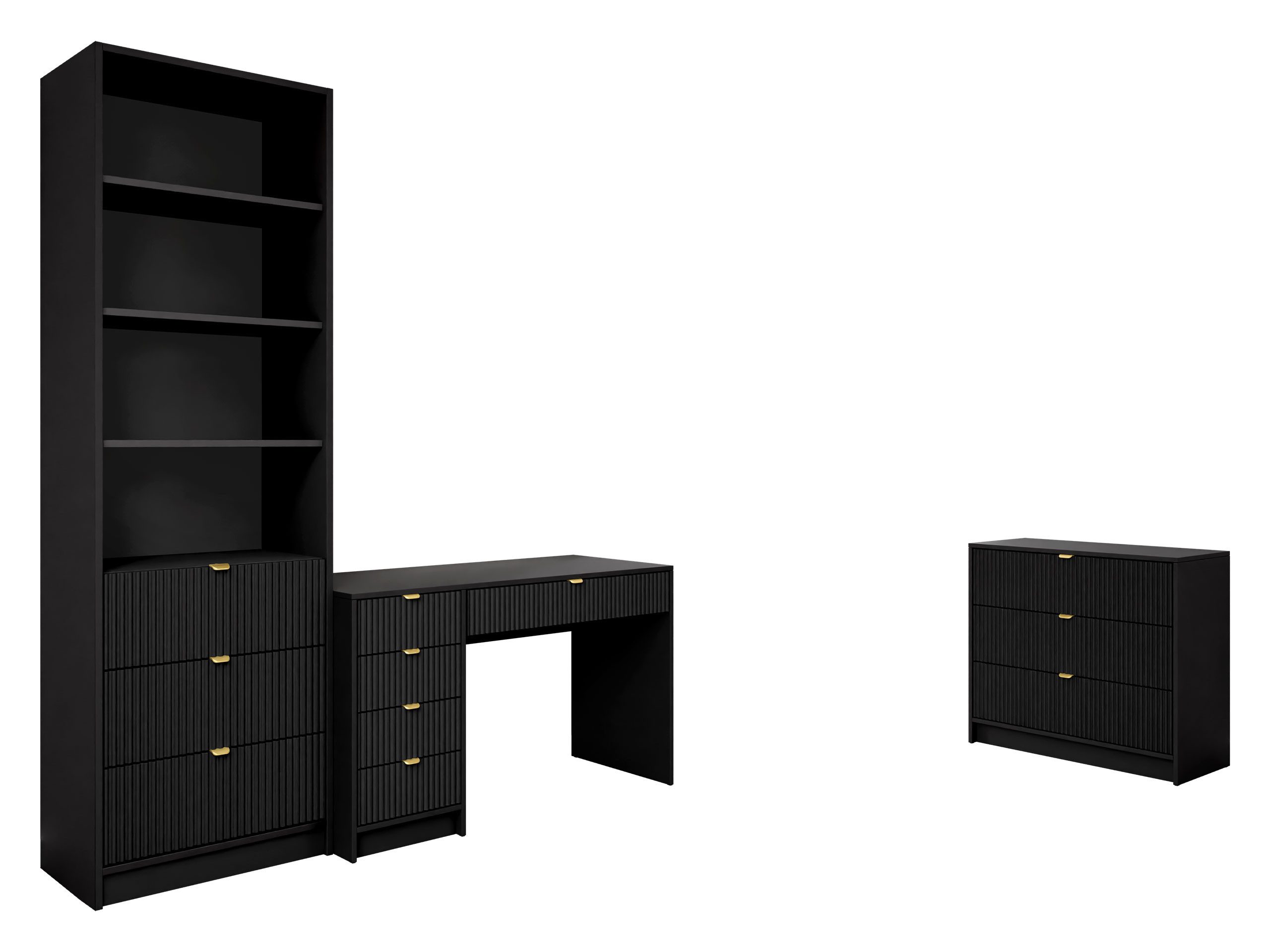 MIRJAN24 Wohnzimmer-Set Tireno V, (3er-Set, Kommode, günstig online kaufen