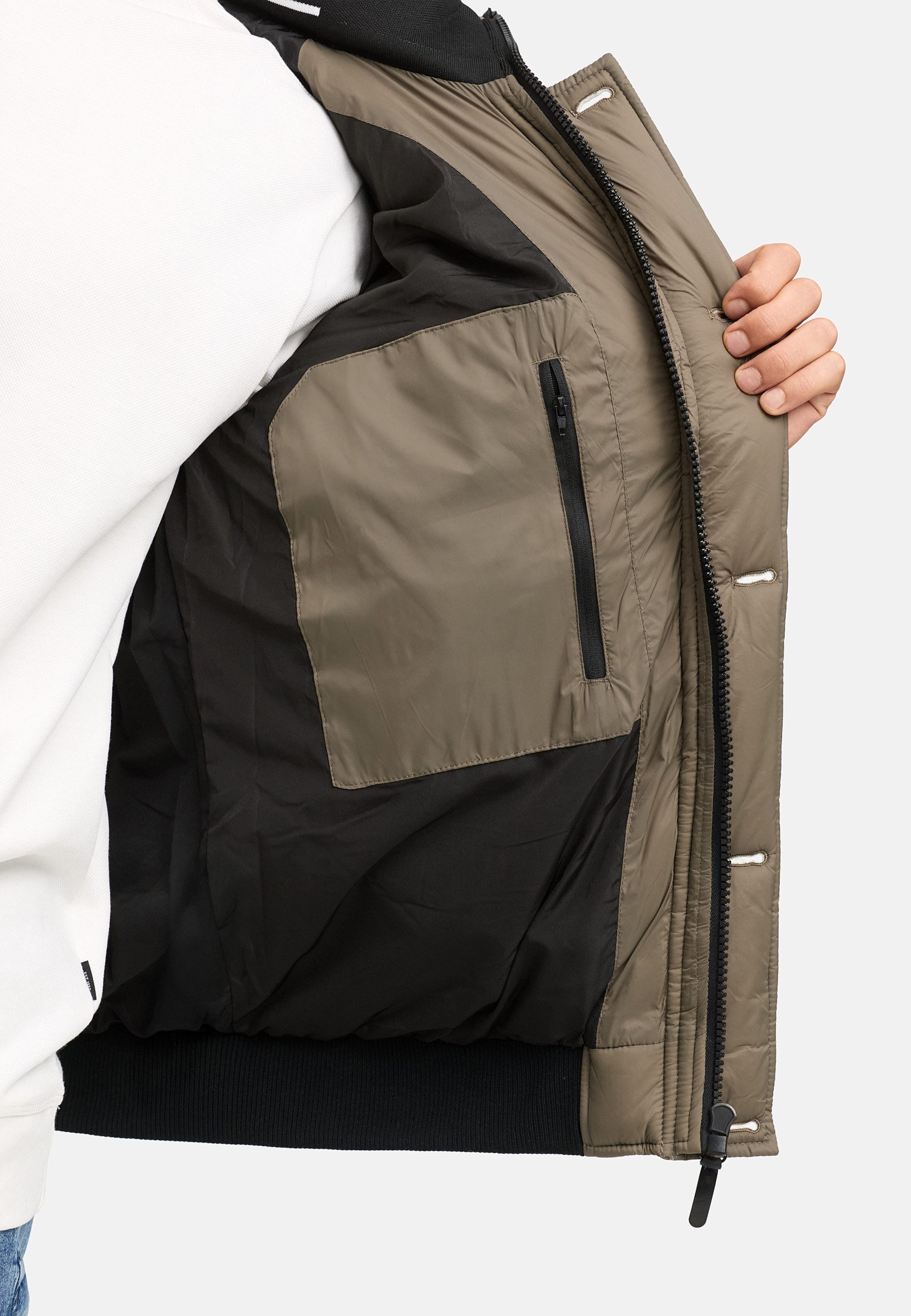 Indicode Steppjacke Herren INPaulix Herrenjacke Daunen-Optik