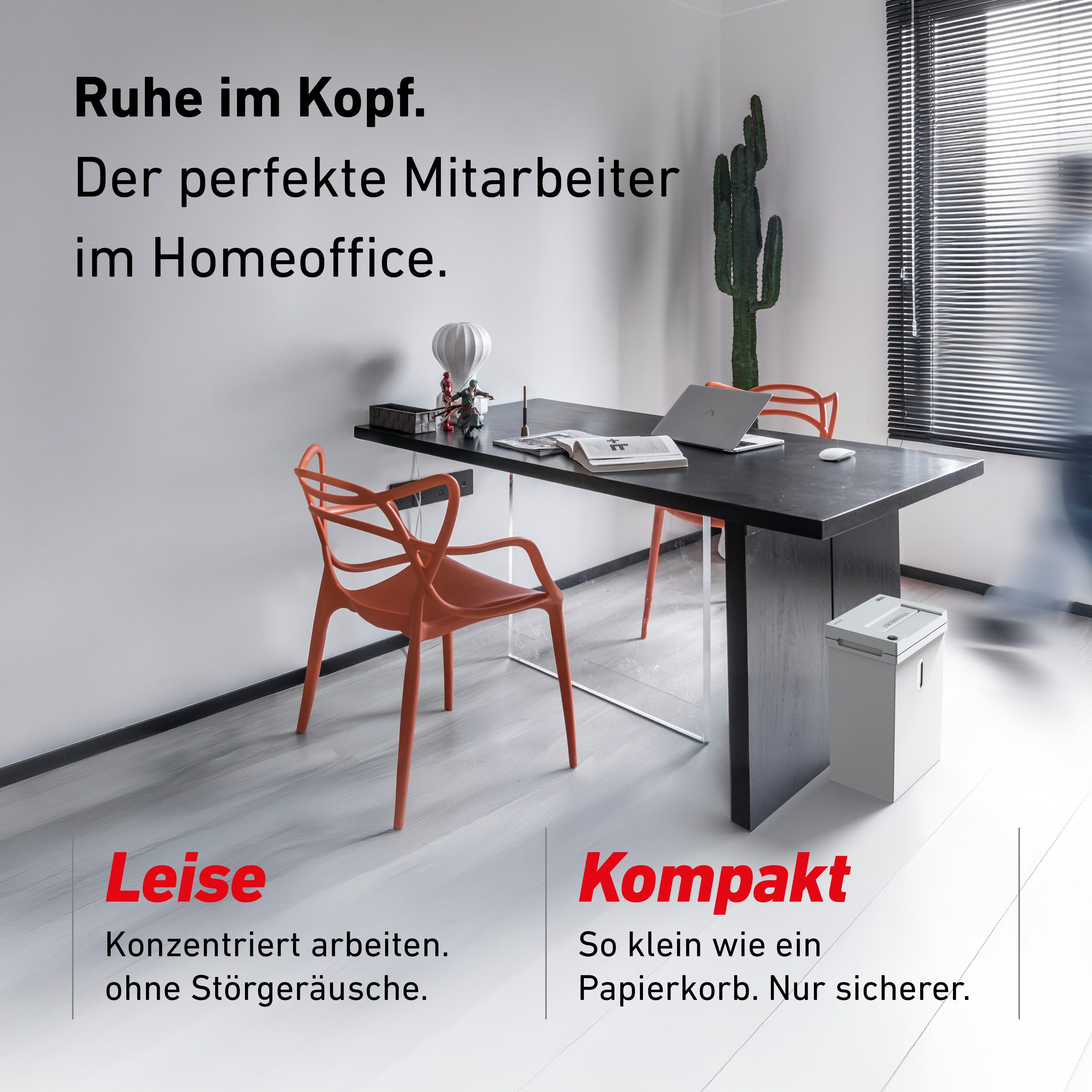 IDEAL Aktenvernichter IDEAL SHREDCAT 8100 CC, 5 x 30 mm Partikelschnitt, Sicherheitsstufe P-4, bis 12 Blatt, 20 l Auffangvolumen, DSGVO-konform – Bild 5 von 5