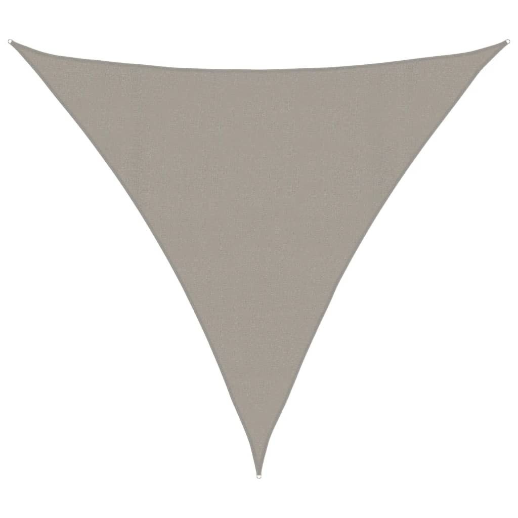 Sonnensegel Sonnensegel 160 g/m² Dreieckig Hellgrau 4,5x4,5x4,5 m HDPE