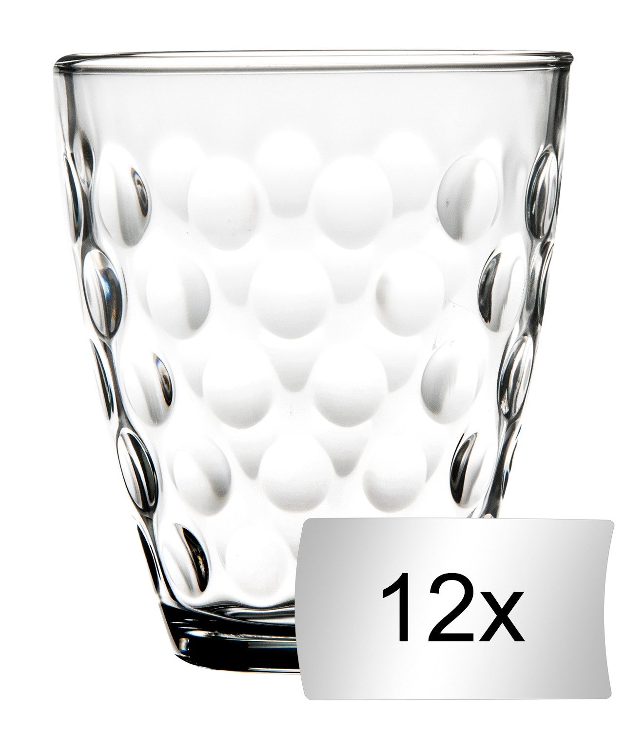 Glas Trinkgläser 12er Set SATORO, je 390 ml