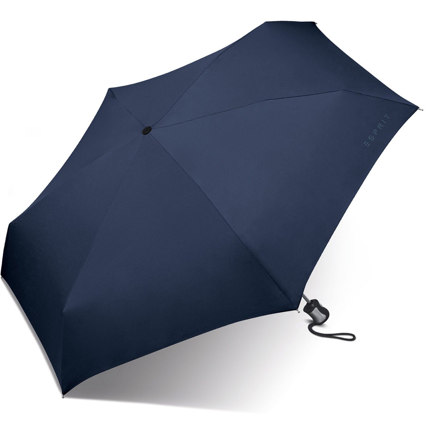 schöner, Auf-Zu Damen blau Esprit Farben klassischen in für kleiner - Automatik, Schirm kräftigen, Langregenschirm