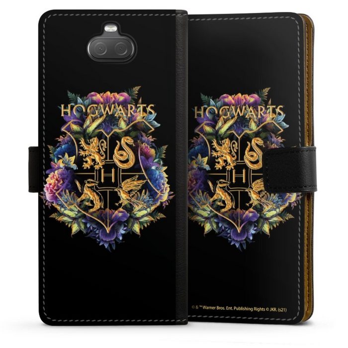 DeinDesign Handyhülle Harry Potter Hogwarts Wappen Hogwarts Emblem Sony Xperia 10 Hülle Handy Flip Case Wallet Cover Handytasche Leder