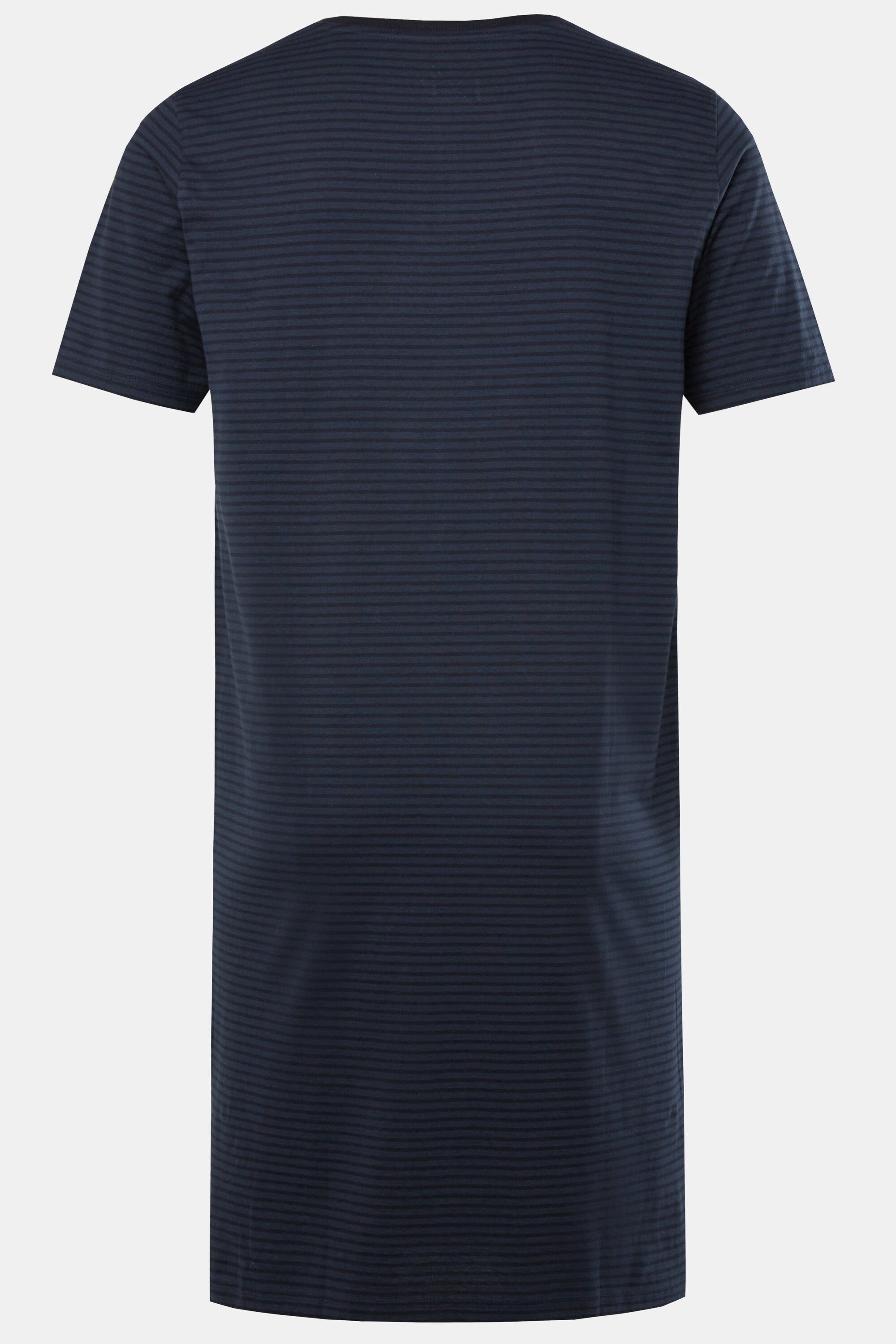JP1880 Schlafanzug Nachthemd Henley Ringel