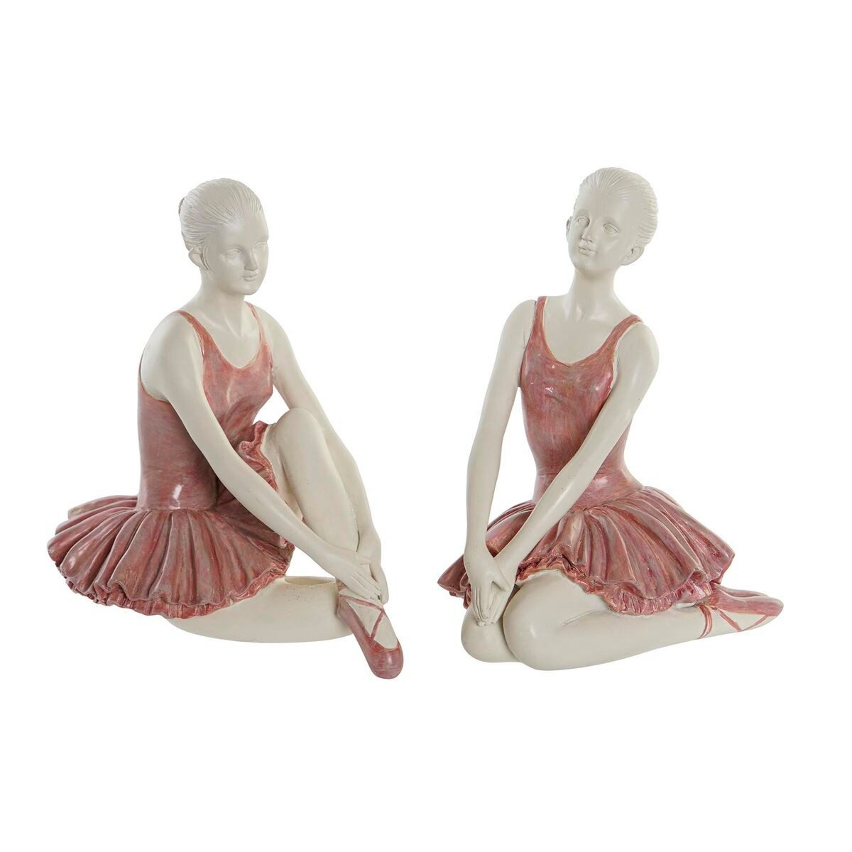 DKD Home Decor Dekofigur Deko-Figur DKD Home Decor Ballett-Tänzerin Harz 16 x 11 x 17 cm 2 Stüc