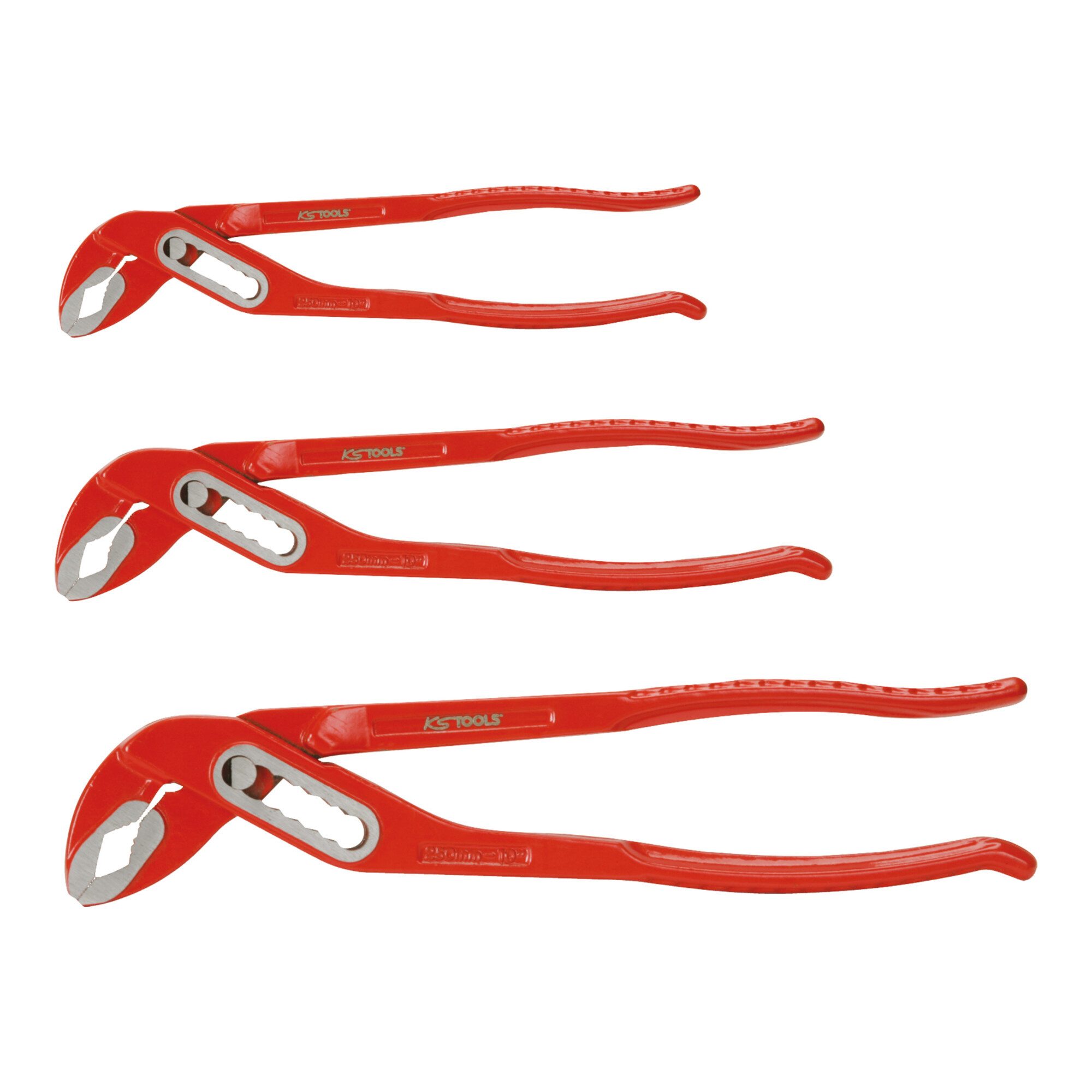 KS Tools Zangenset KS Tools Wasserpumpenzangen-Satz, 3-teilig, 7"-12"