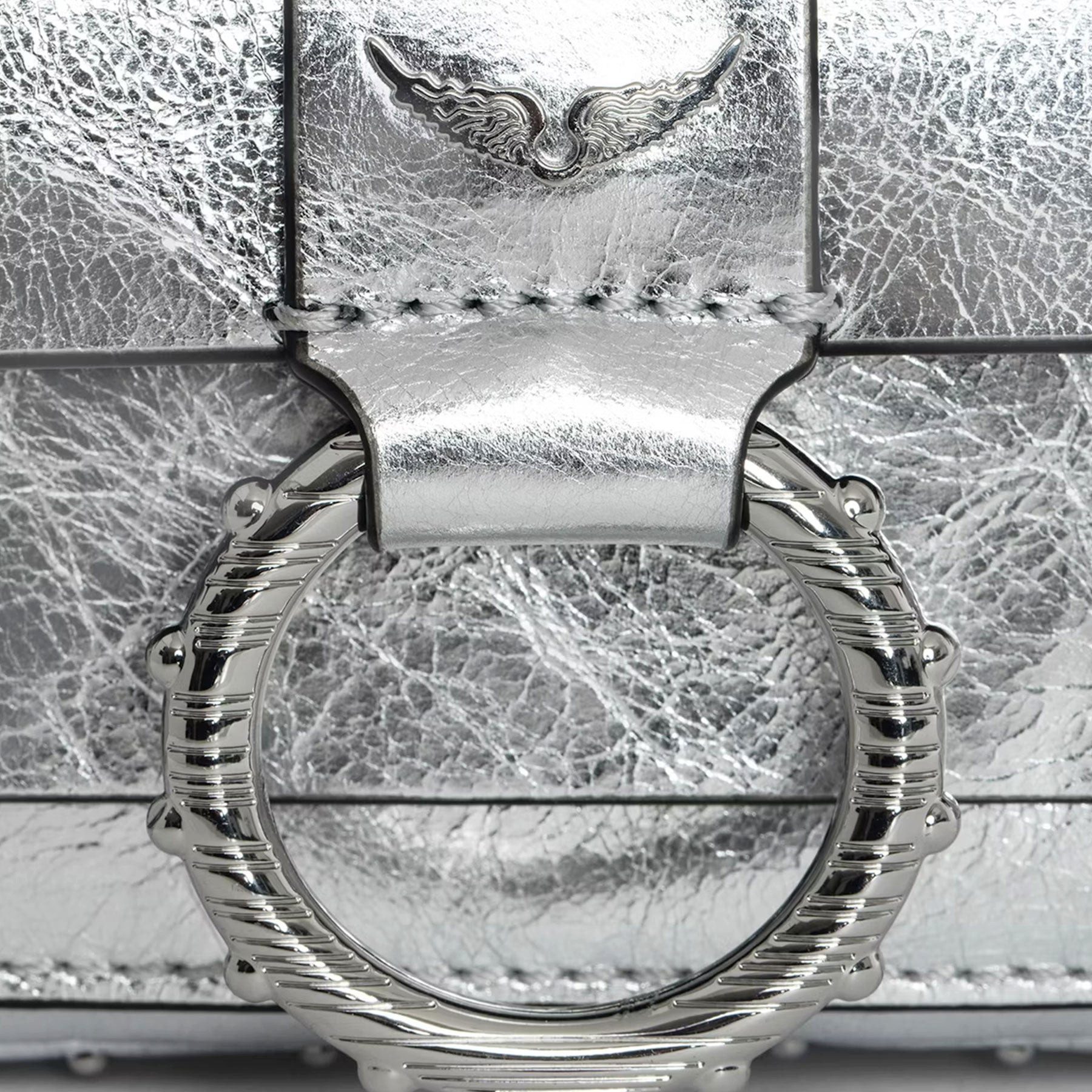 ZADIG & VOLTAIRE Umhängetasche ZADIG&VOLTAIRE Tasche KATE WALLET VINTAGE METAL - Silber