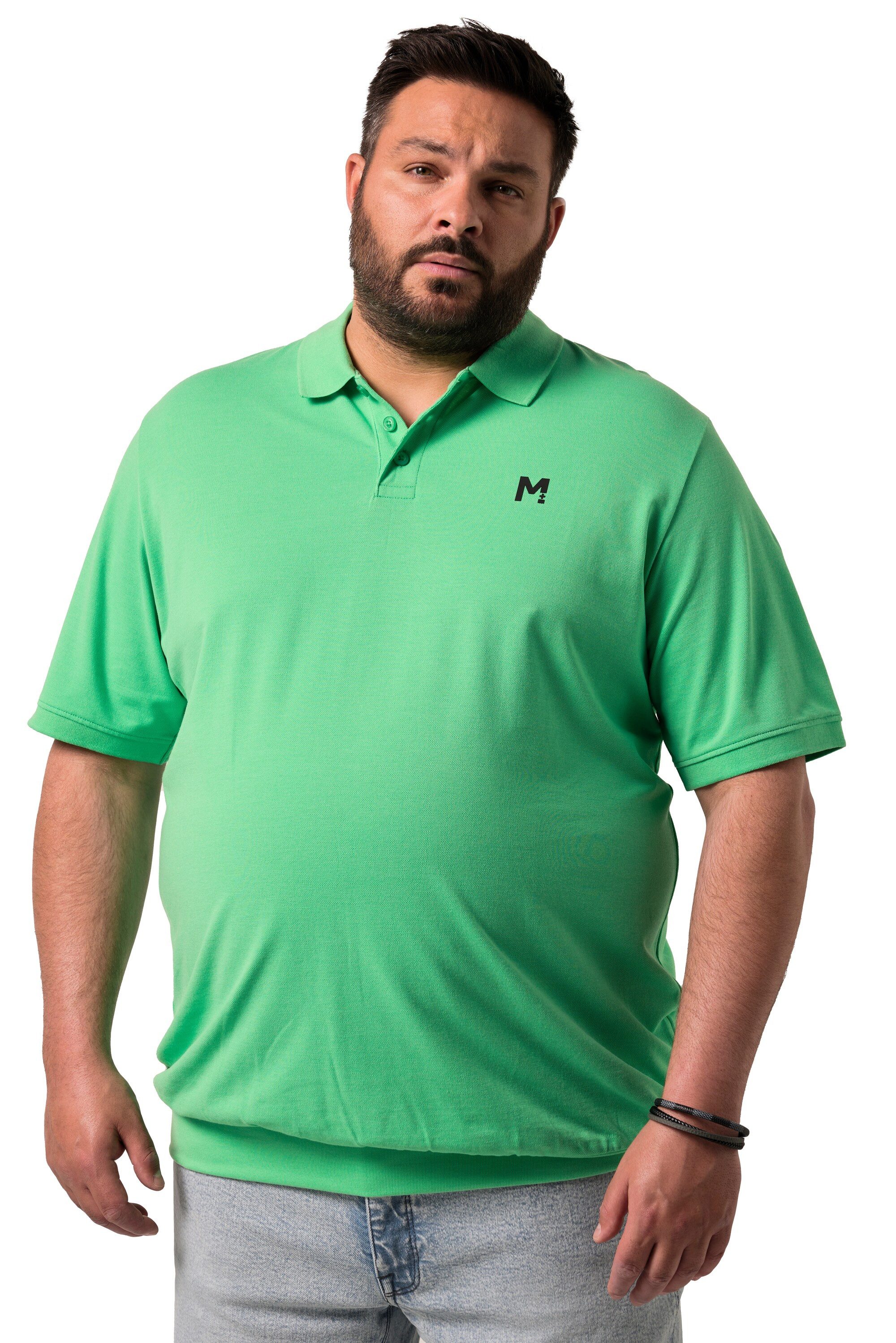 Men Plus Poloshirt Poloshirts 2er-Pack Bauchfit Basic Piqué Halbarm günstig online kaufen